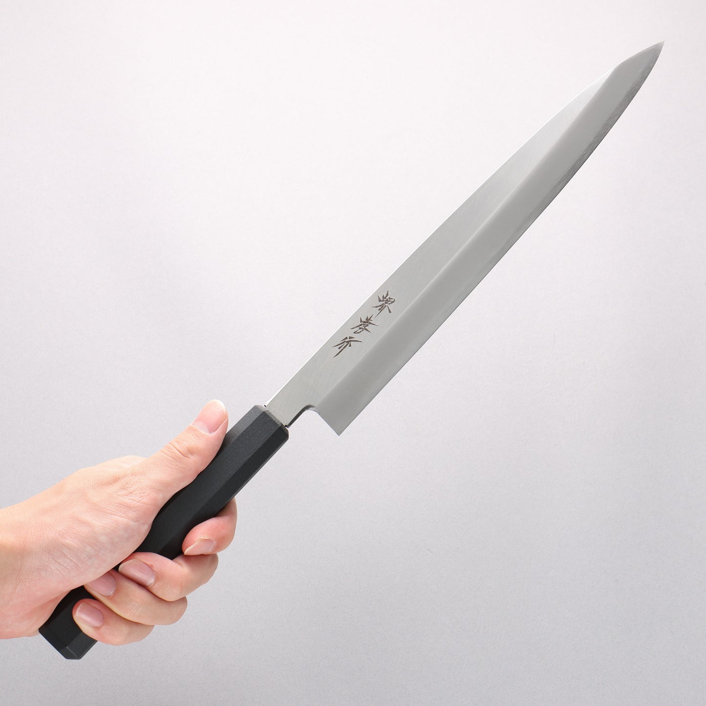 堺 孝行 なないろ INOX モリブデン鋼 柳刃包丁 270mm ABS樹脂(乾漆墨黒)柄 - 清助刃物