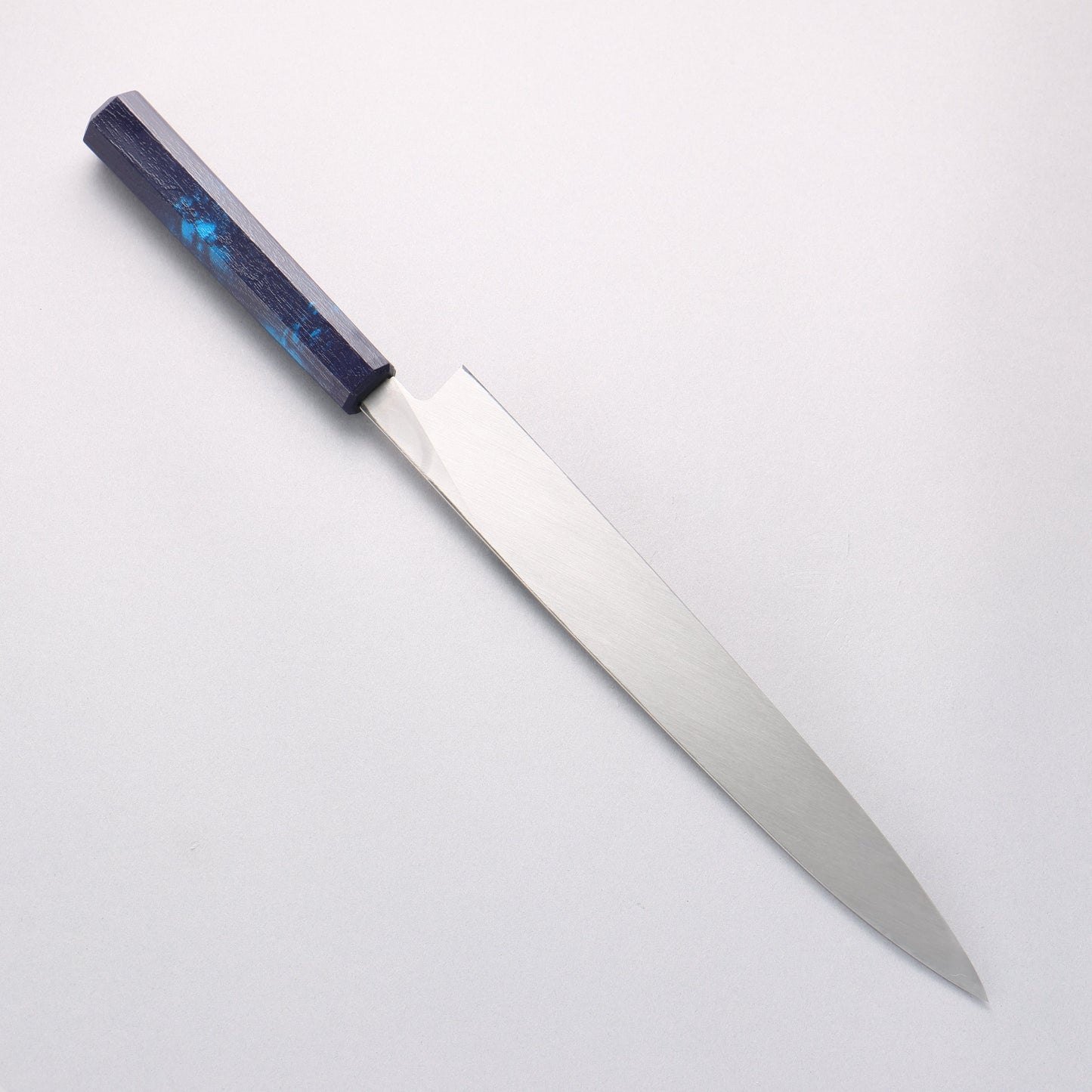 堺 孝行 なないろ INOX モリブデン鋼 柳刃包丁 270mm ABS樹脂(群青べっ甲)柄 - 清助刃物
