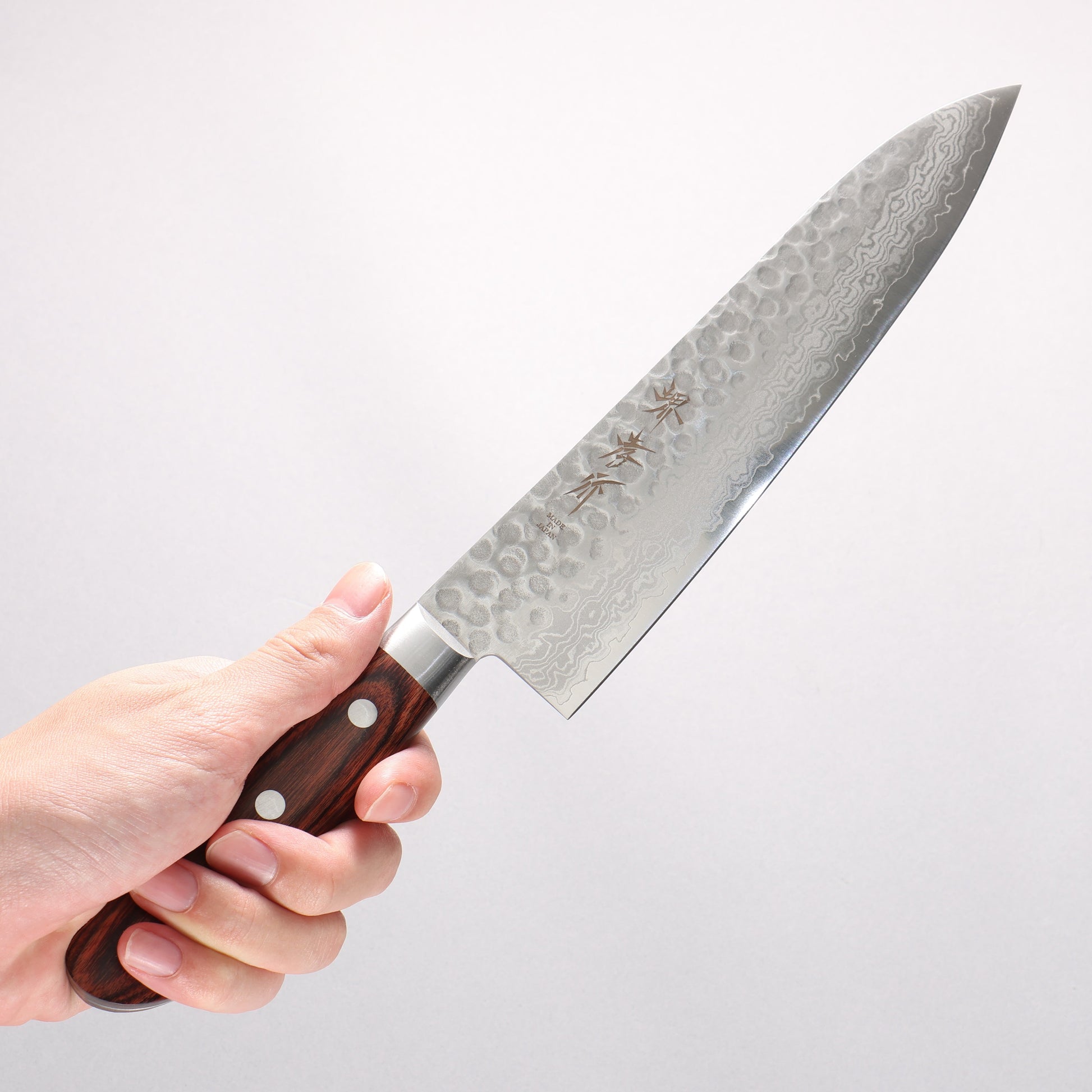 堺 孝行 V金10号 17層ダマスカス 牛刀包丁 210mm - 清助刃物