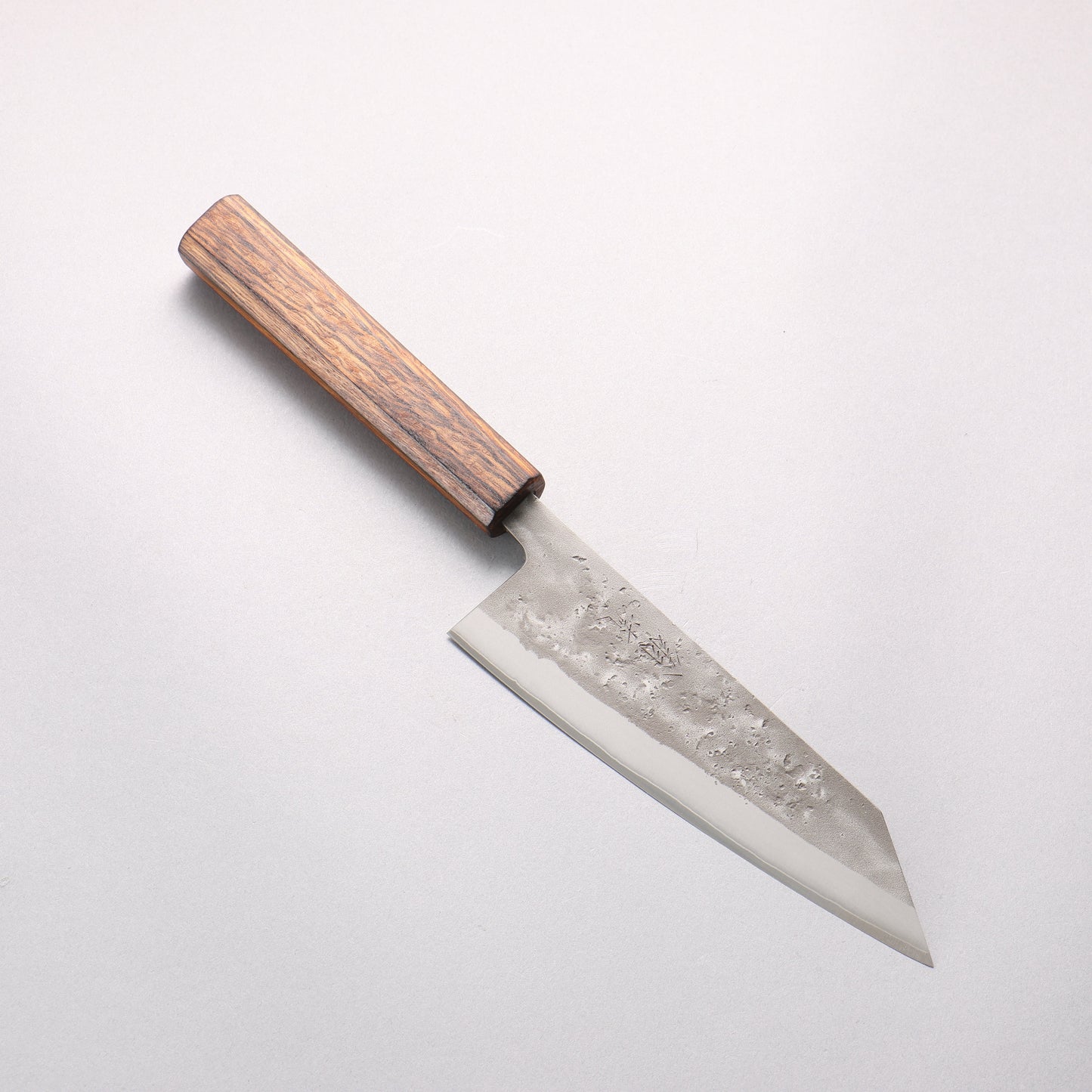 翁流 SLD鋼 梨地 文化包丁 170mm 樫 (煤黒)柄