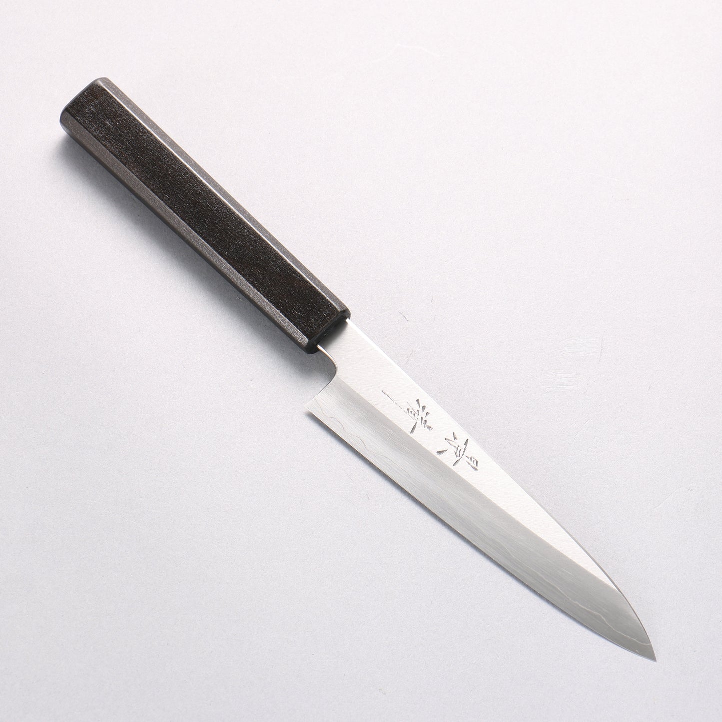 景清 銀三鋼 ペティーナイフ 150mm 黒漆塗り (朴)柄