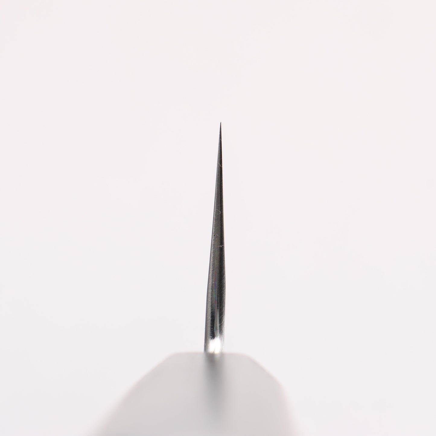 景清 白一鋼 切付牛刀包丁 240mm 赤呂漆塗り (朴)柄 - 清助刃物