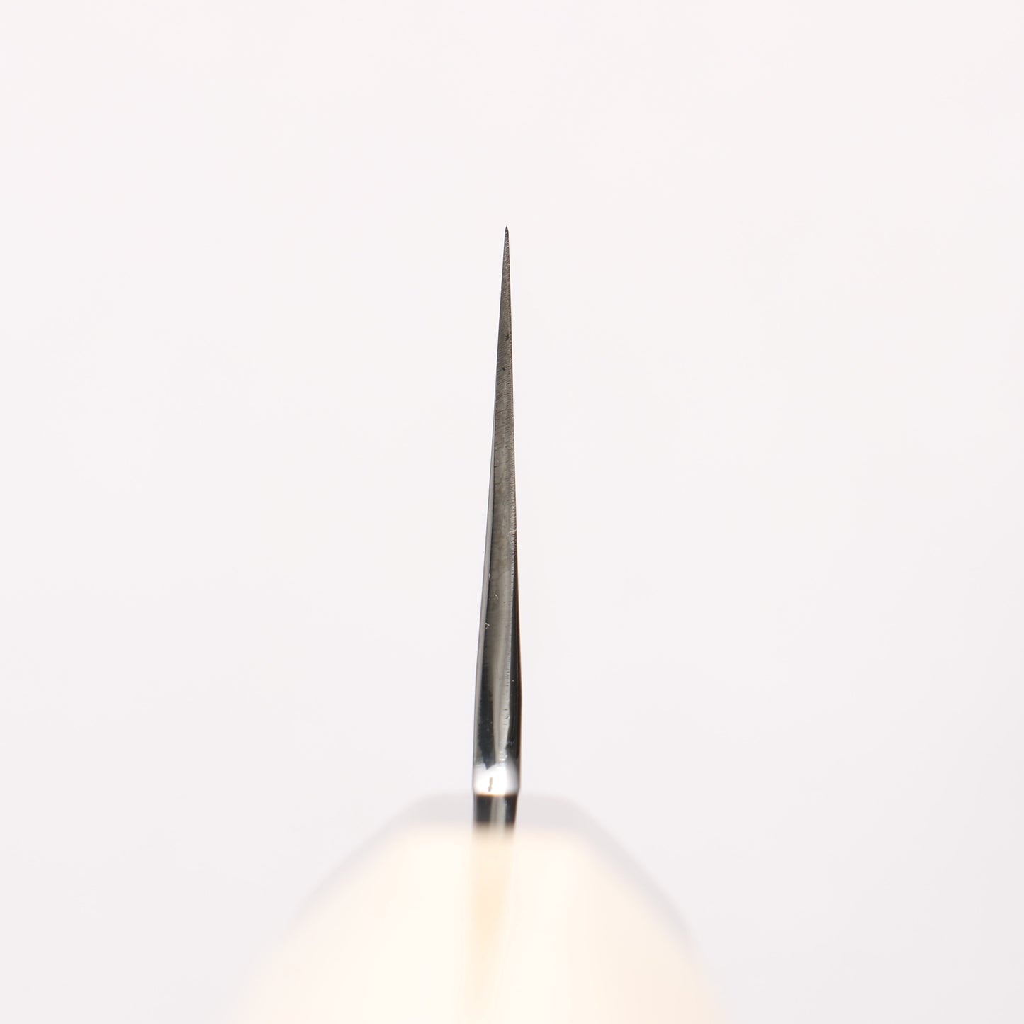 重陽 銀三鋼 鏡面仕上げ 切付牛刀包丁 240mm 朴柄