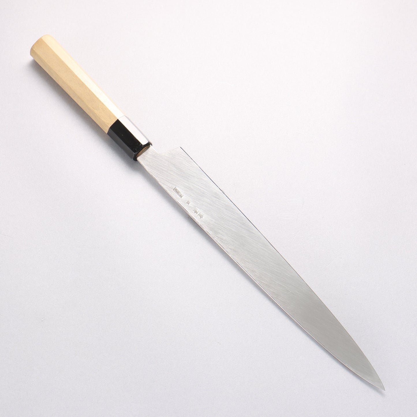 重陽 銀三鋼 鏡面仕上げ 柳刃包丁 270mm 朴柄