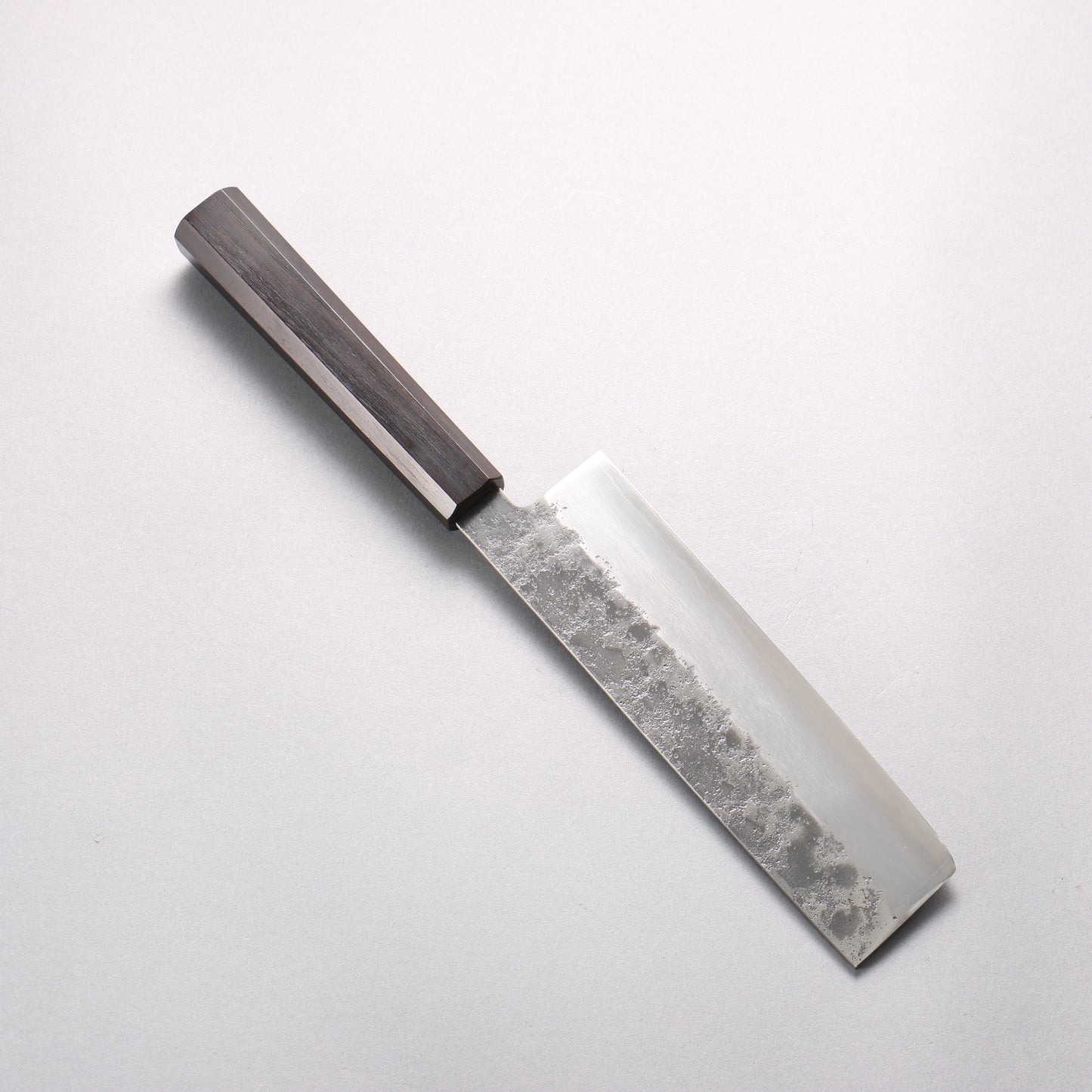 清助 銀三鋼 梨地 菜切包丁 165mm 黒檀柄