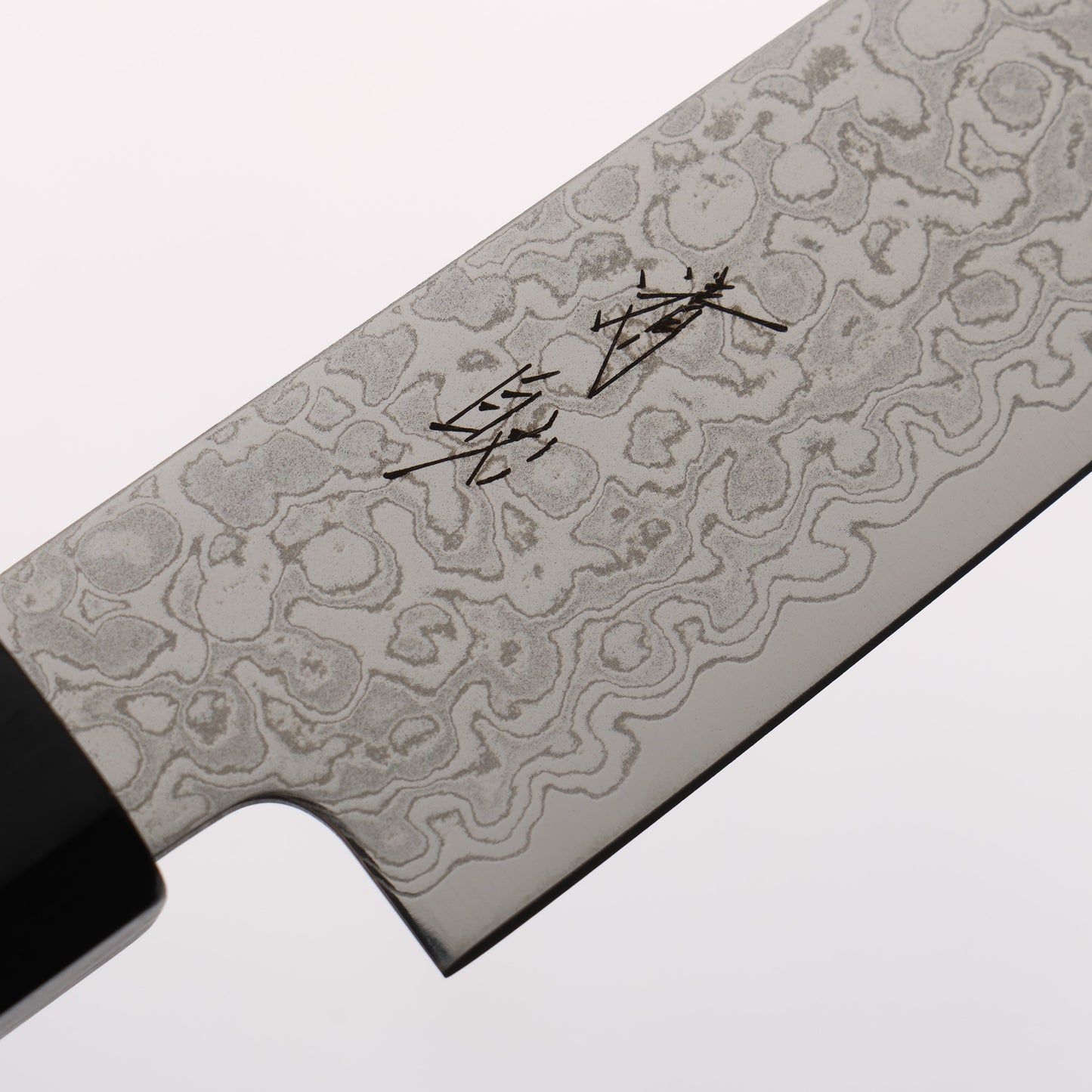 清助 V金10号 ダマスカス 磨き仕上げ ペティーナイフ 150mm 紫檀 (口輪:黒合板)柄 - 清助刃物