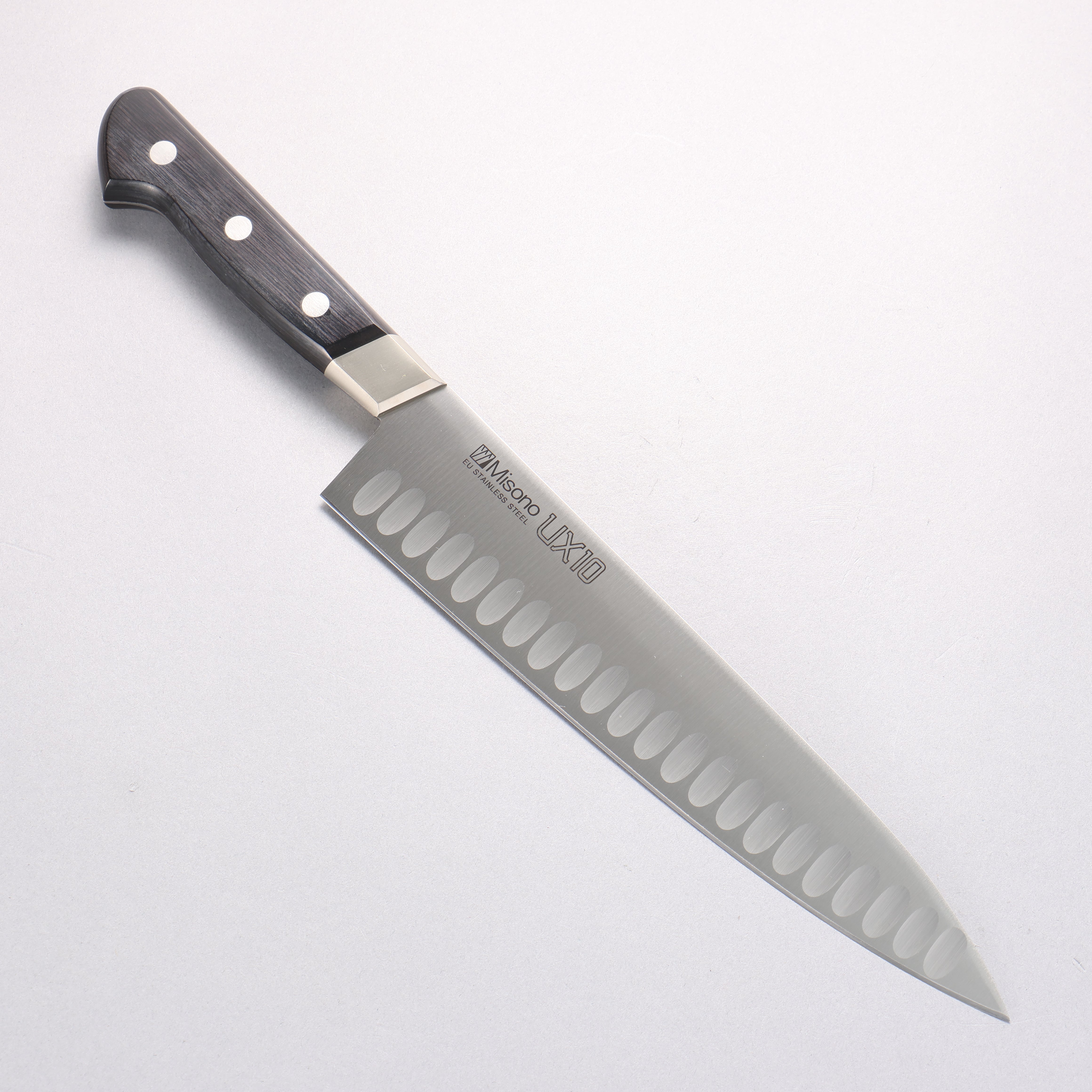 Misono UX10 サーモン型 牛刀210mm ミソノ UX10 ステンレス鋼 牛刀サーモン – 清助刃物