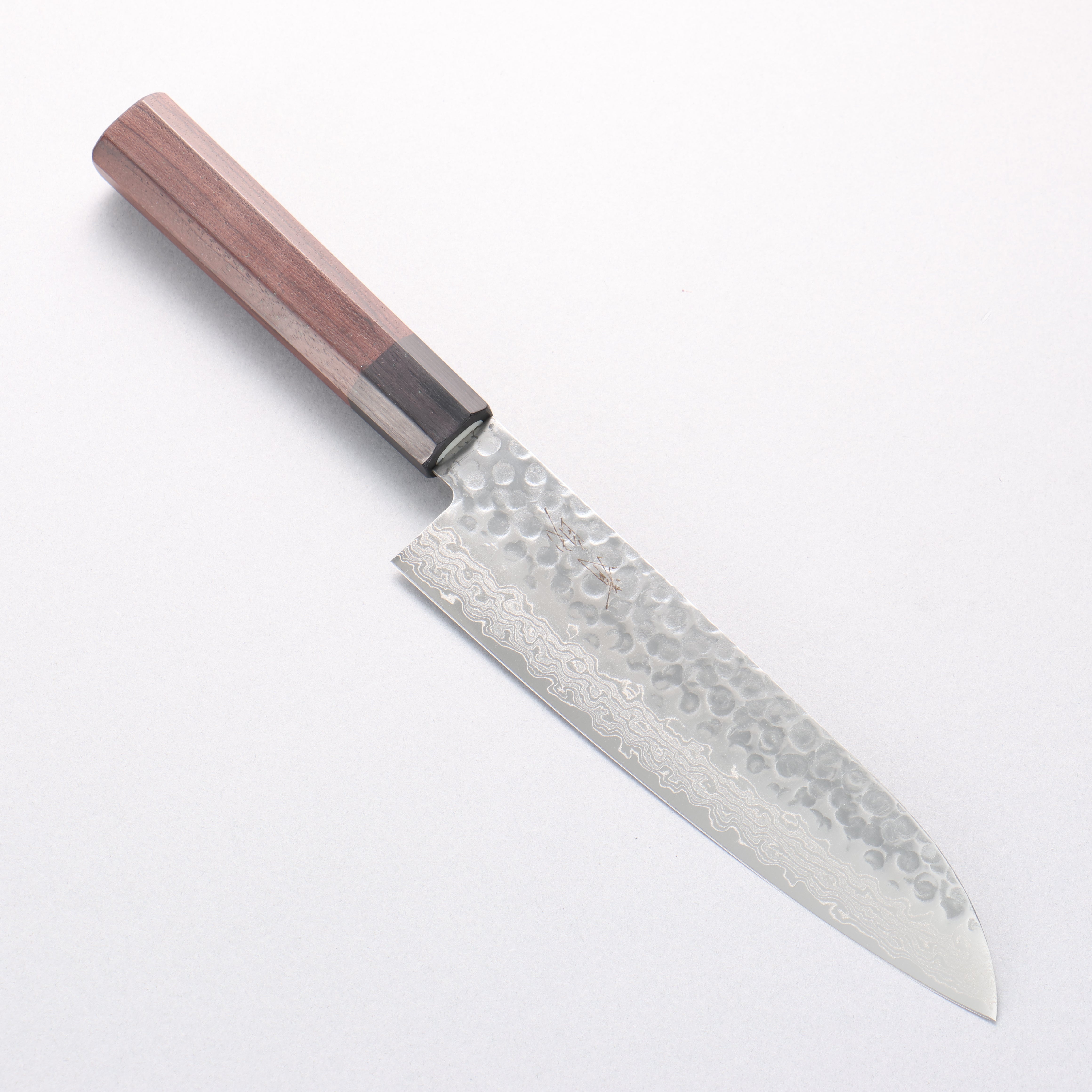 清助 AUS10 45層ダマスカス 三徳包丁 180mm 紫檀柄 – 清助刃物 Japan