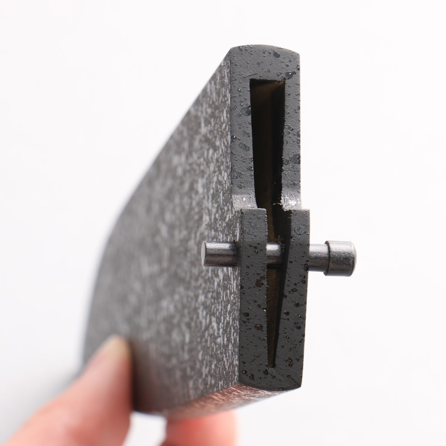 黒石目鞘 牛刀包丁用 黒合板ピン付き 180mm - 清助刃物