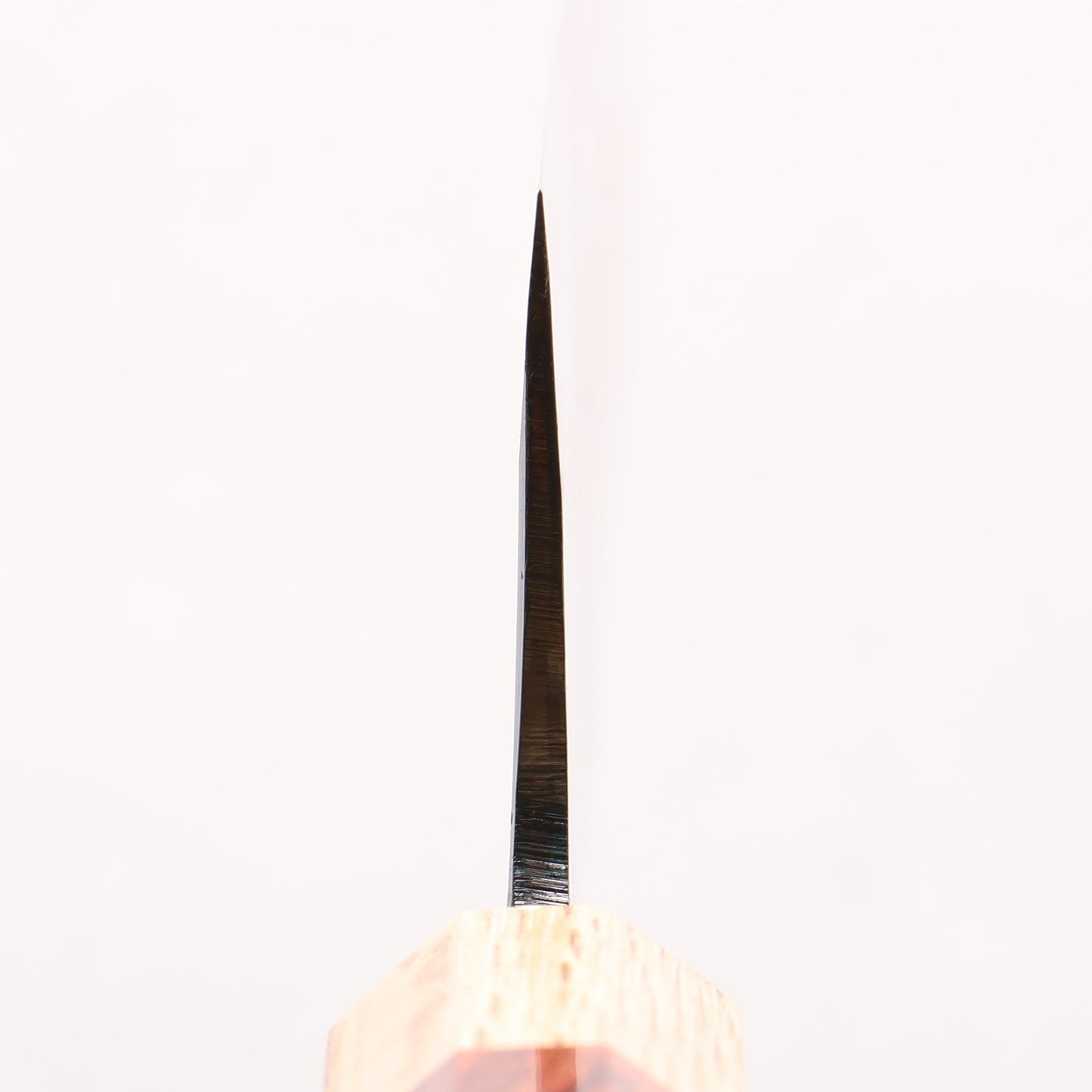 清助 青一鋼 黒仕上げ 切付牛刀包丁 240mm 紫檀 (口輪:樫)柄
