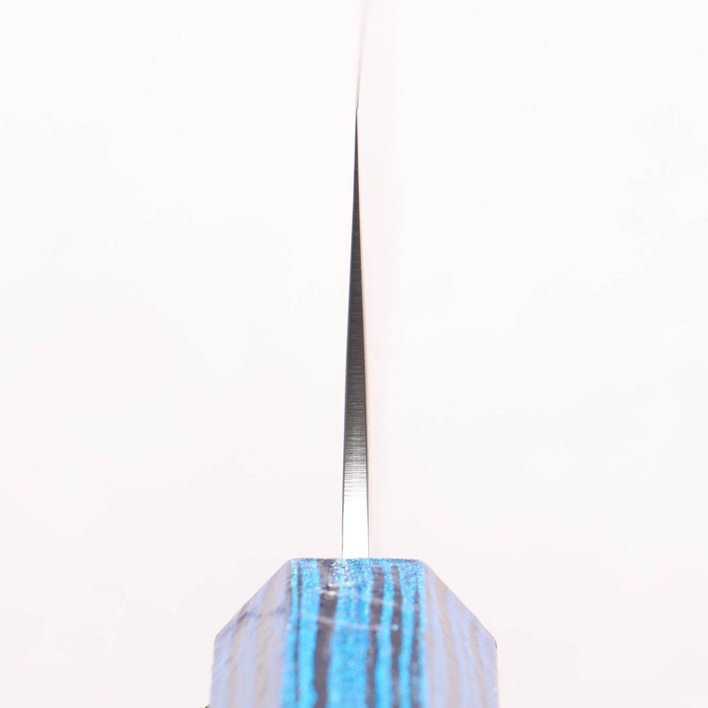 堺 孝行 彩煌 V金10号 梨地 剣型牛刀包丁 190mm 煌青色漆柄