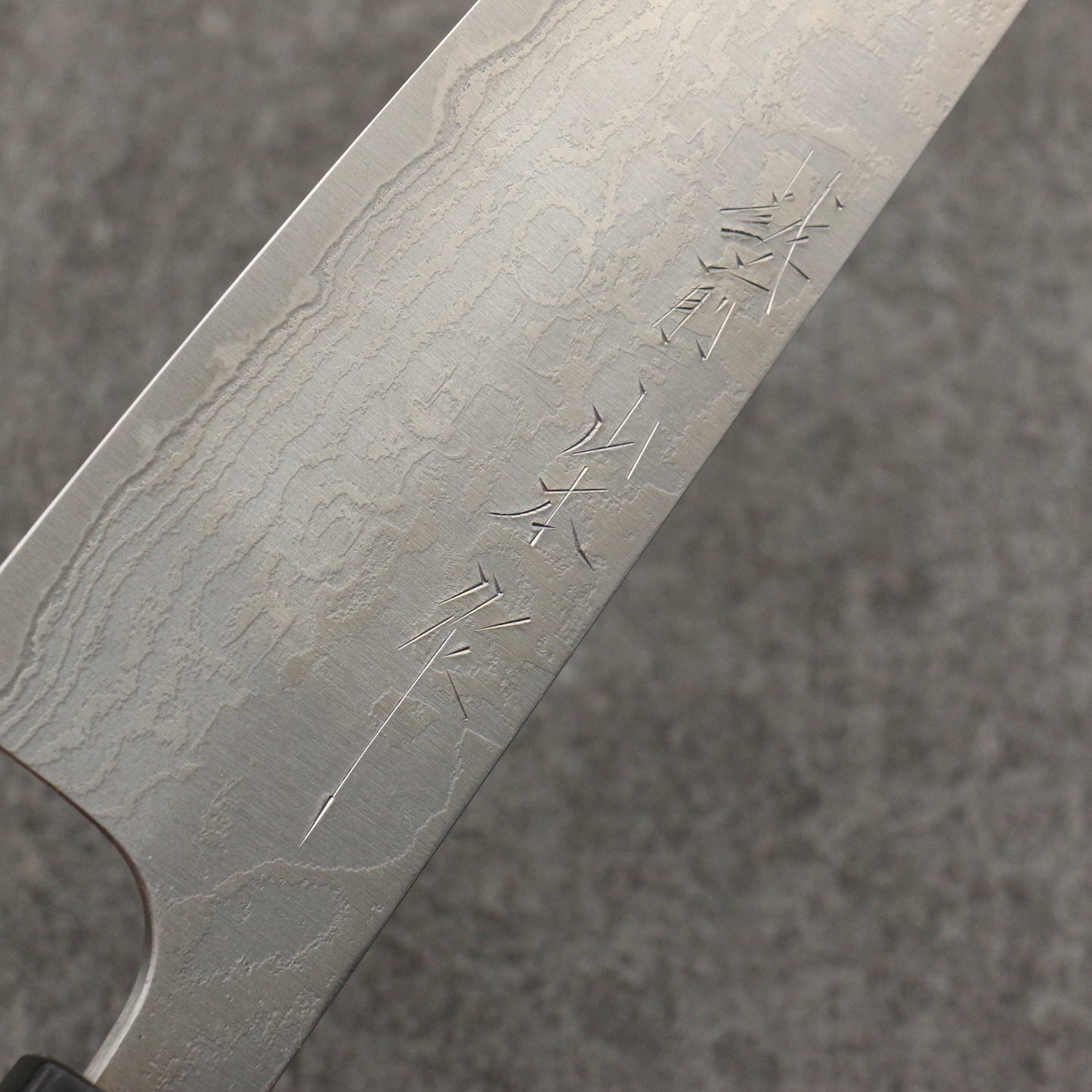 山本 直 SG2 ダマスカス 磨き仕上げ 牛刀包丁 180mm 紫檀 (口輪:黒合板)柄 - 清助刃物