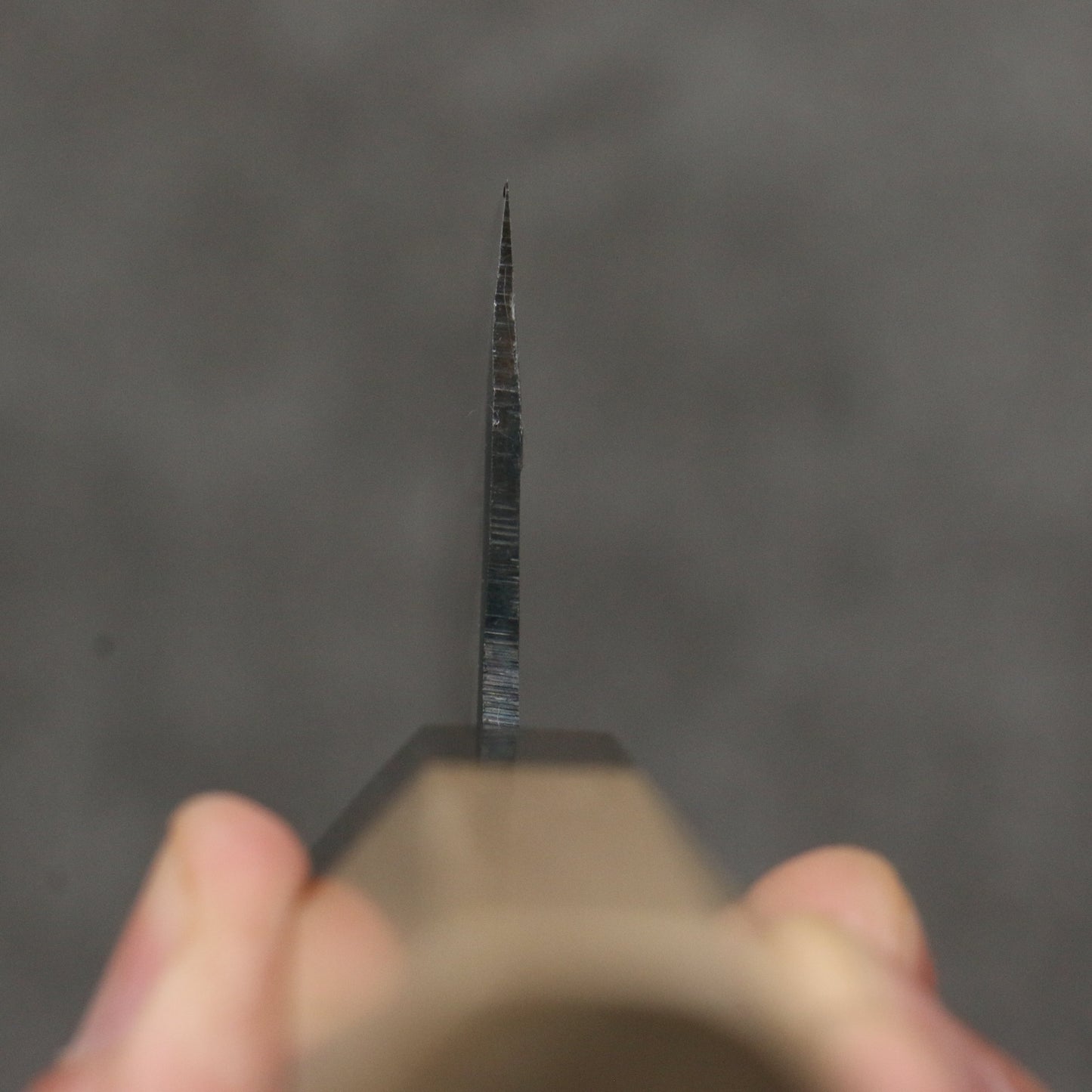 清助 青一鋼 黒仕上げ 文化包丁 180mm 朴 (口輪:黒檀)柄 - 清助刃物