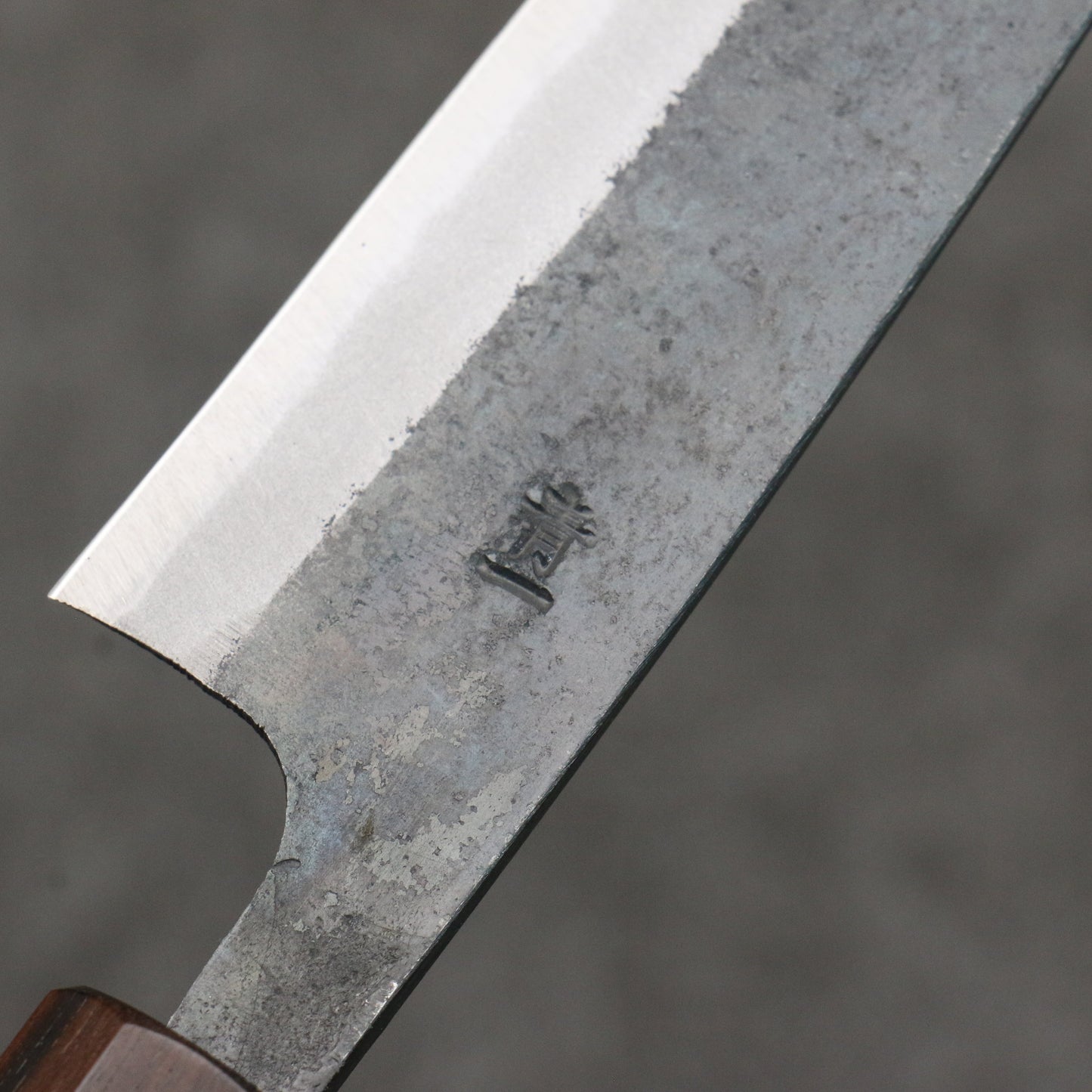 清助 青一鋼 黒仕上げ ペティーナイフ 135mm 朴 (口輪:黒檀)柄 - 清助刃物
