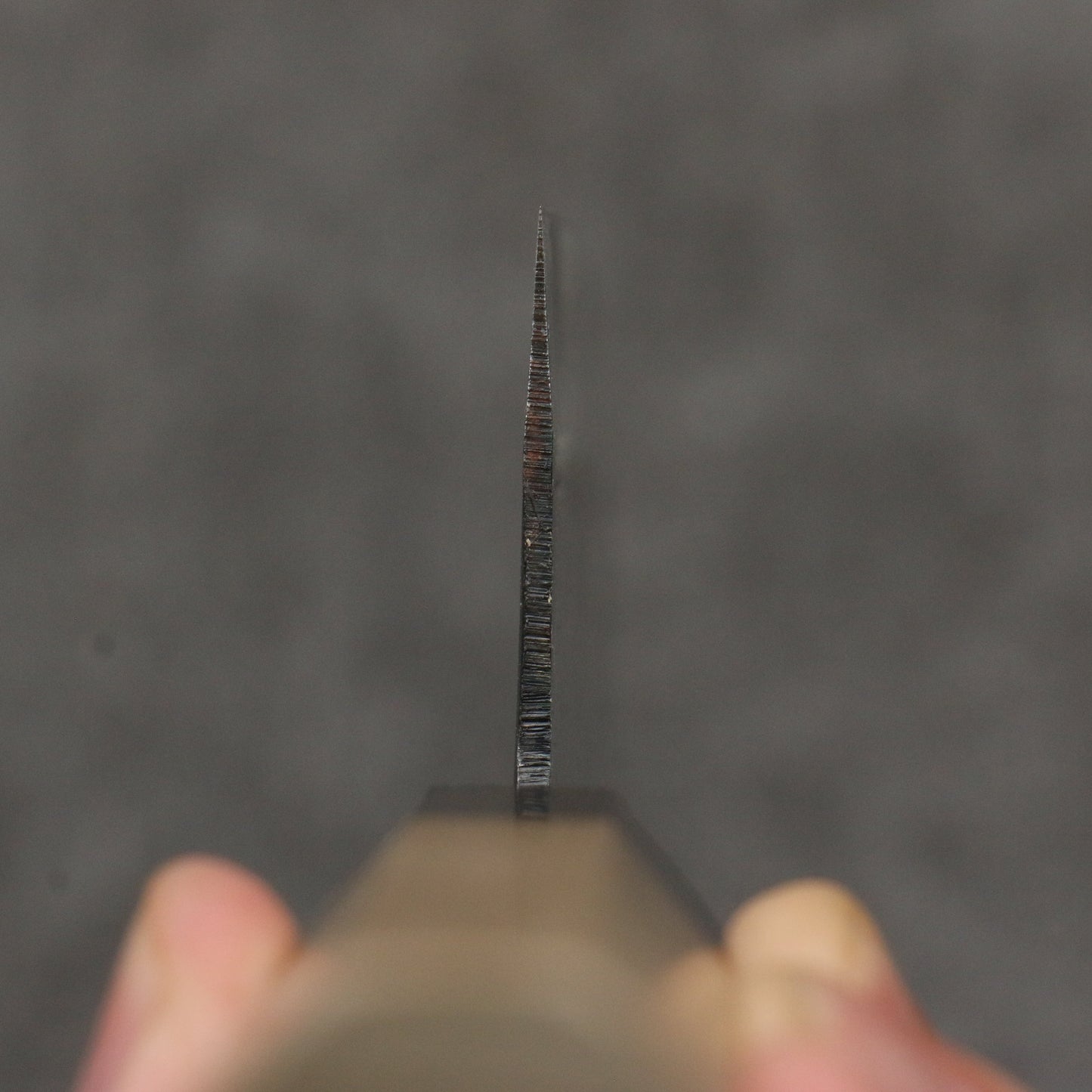 清助 青一鋼 黒仕上げ 菜切包丁 165mm 朴 (口輪:黒檀)柄 - 清助刃物