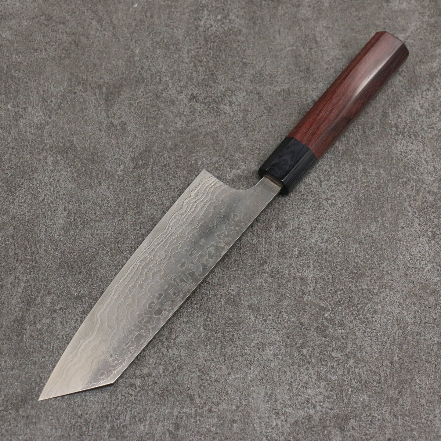 山本 直 SG2 ダマスカス 磨き仕上げ 文化包丁 165mm 紫檀 (口輪:黒合板)柄 - 清助刃物
