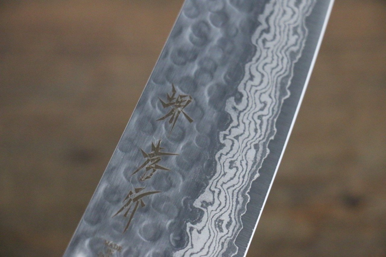 堺 孝行 V金10号 17層ダマスカス 三徳包丁 180mm - 清助刃物