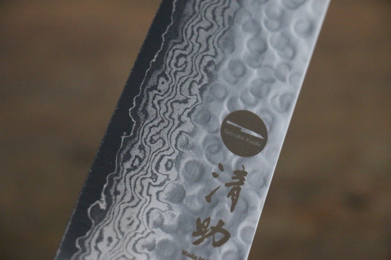 堺 孝行 V金10号 17層ダマスカス 三徳包丁 180mm - 清助刃物