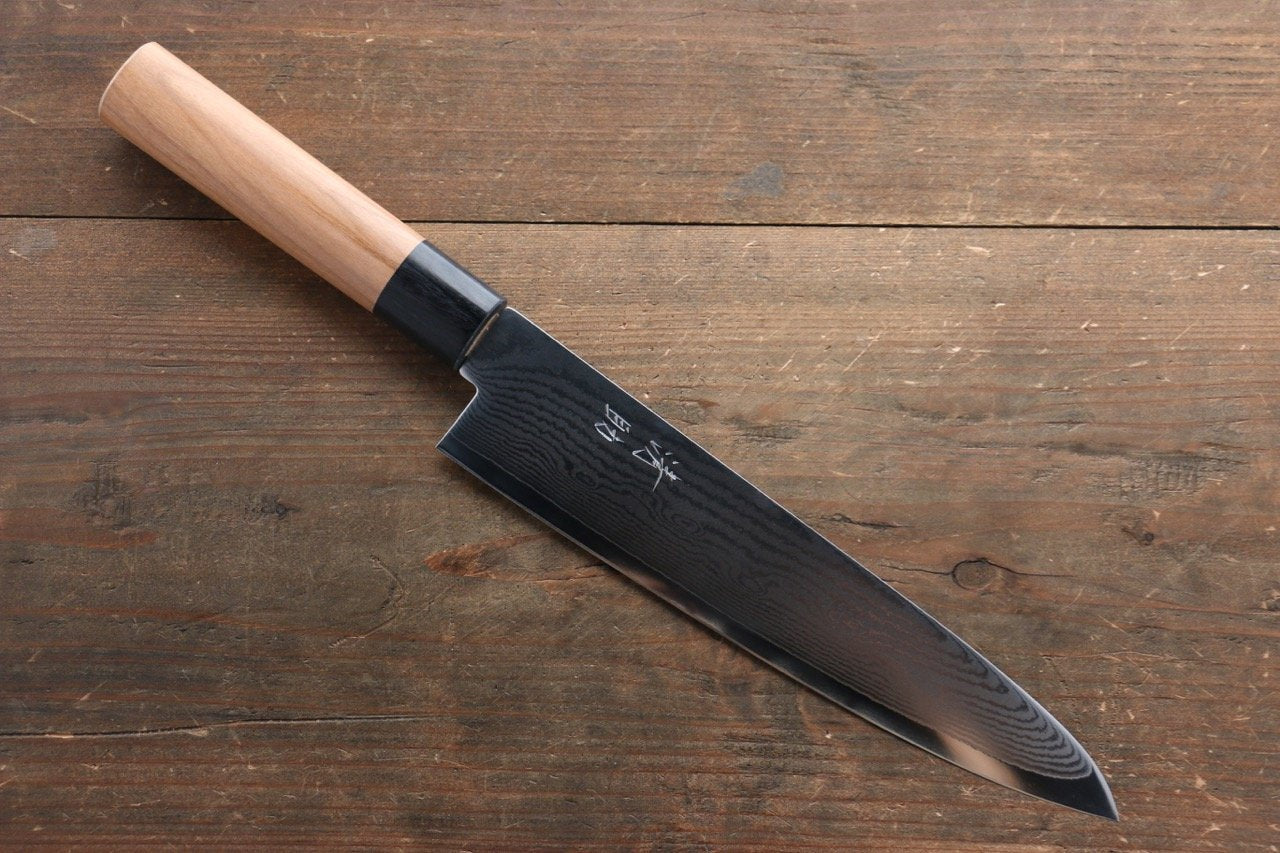 清助 V金10号 63層ダマスカス 牛刀包丁 240mm 桜柄 - 清助刃物