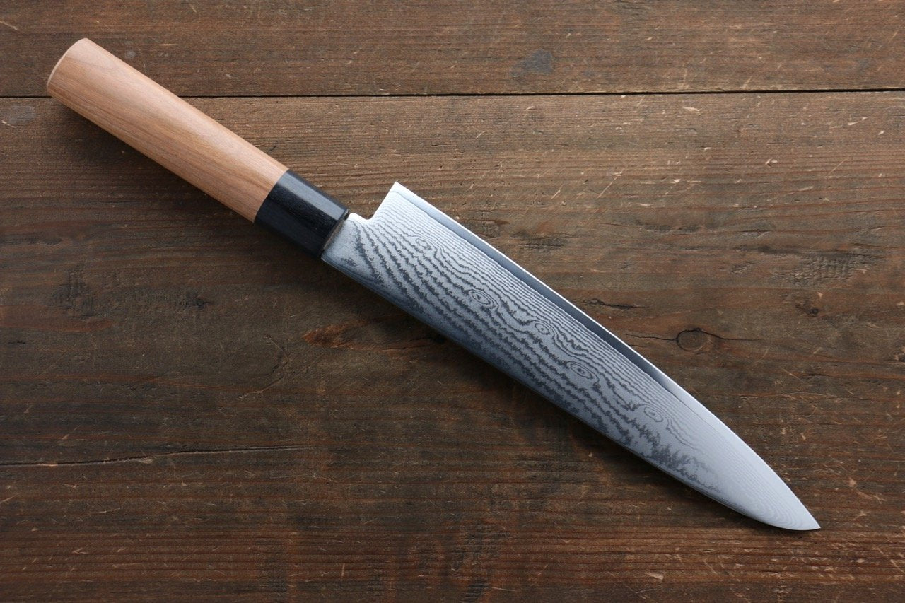 清助 V金10号 63層ダマスカス 牛刀包丁 240mm 桜柄 - 清助刃物