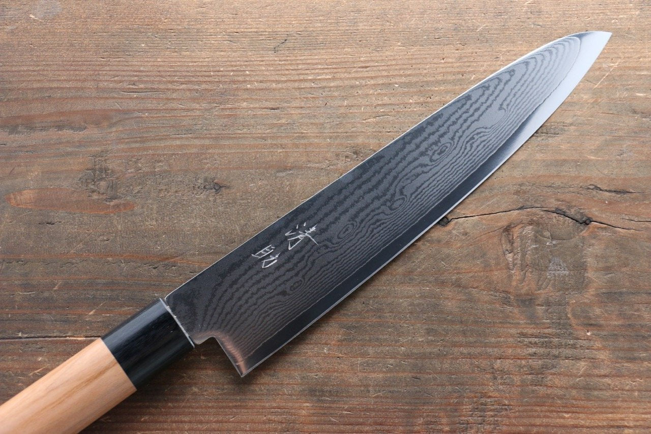 清助 V金10号 63層ダマスカス 牛刀包丁 240mm 桜柄 - 清助刃物