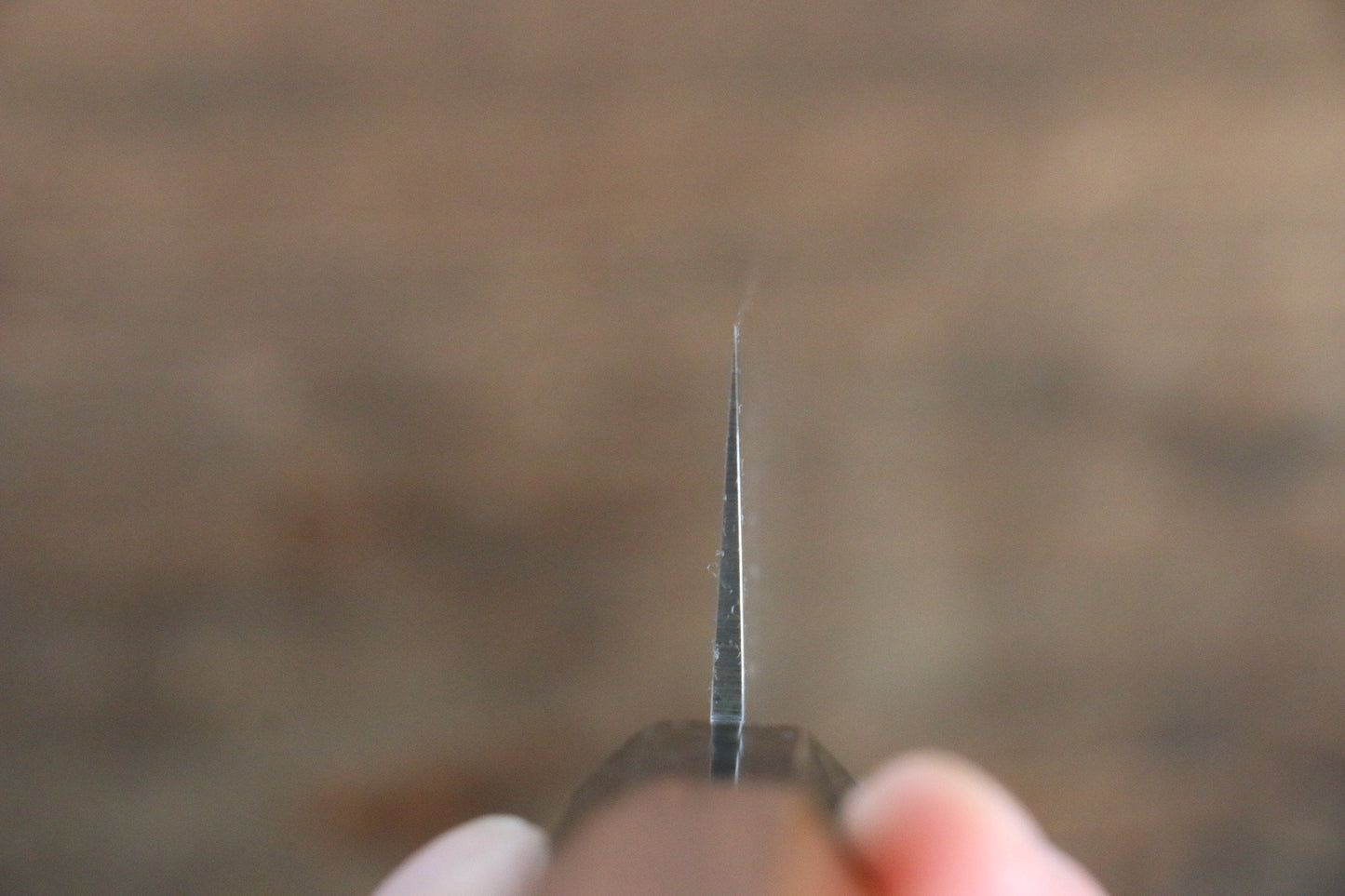 堺 孝行 V金10号 33層ダマスカス 菜切包丁 160mm 樫の木漆塗り(黒伸)柄 - 清助刃物