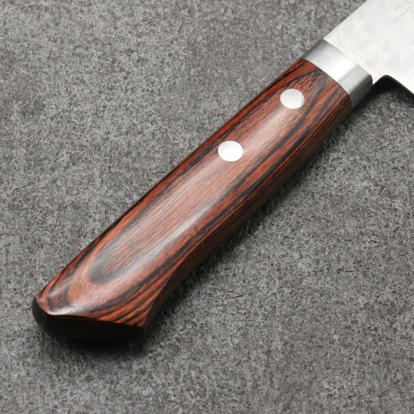 訓平 彩流(さいりゅう) V金10号 ダマスカス 牛刀包丁 和包丁 180mm マホガニー柄 - 清助刃物