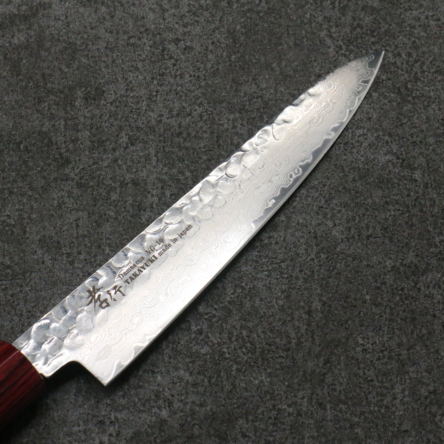 堺 孝行 V金10号 ダマスカス ペティーナイフ 和包丁 150mm 紫檀柄 - 清助刃物