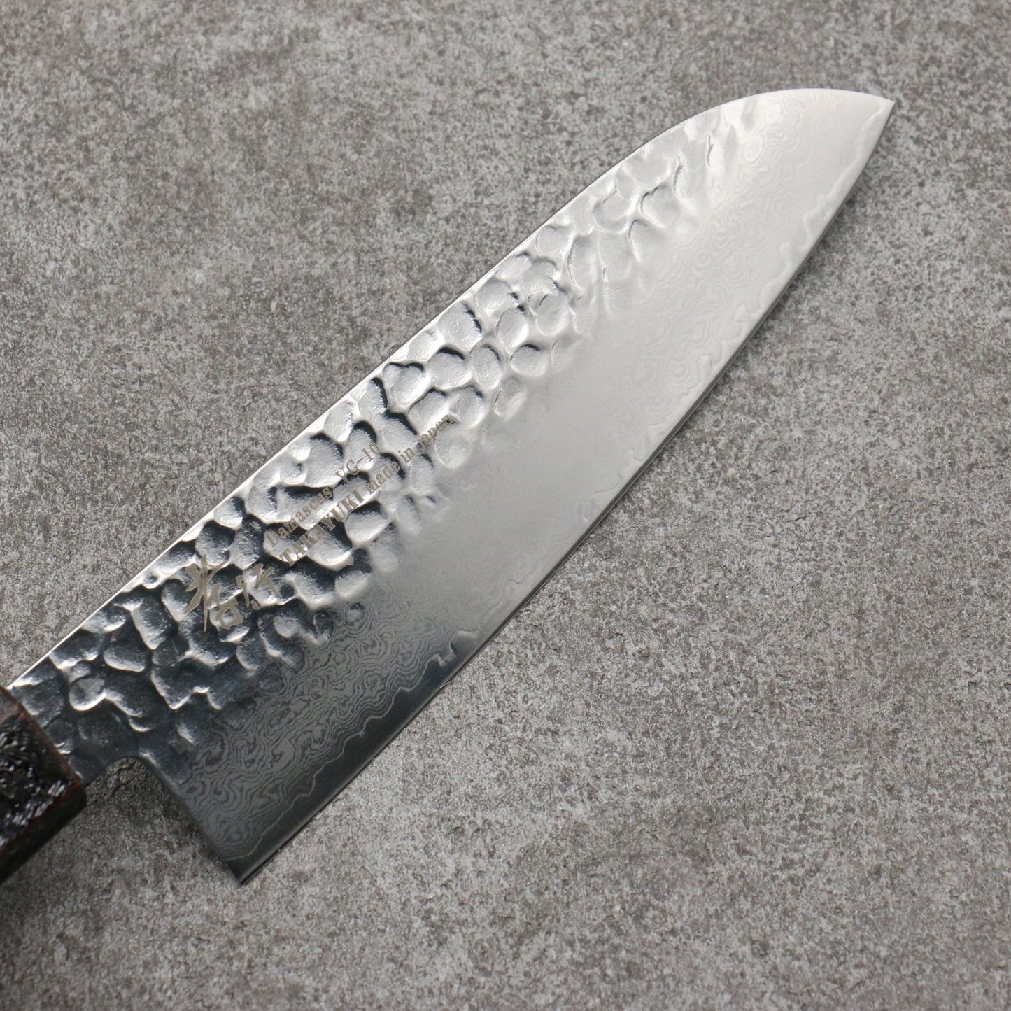 堺 孝行 琳凰 VG10 33層 ダマスカス 三徳包丁 和包丁 170mm 漆塗パープル柄 - 清助刃物