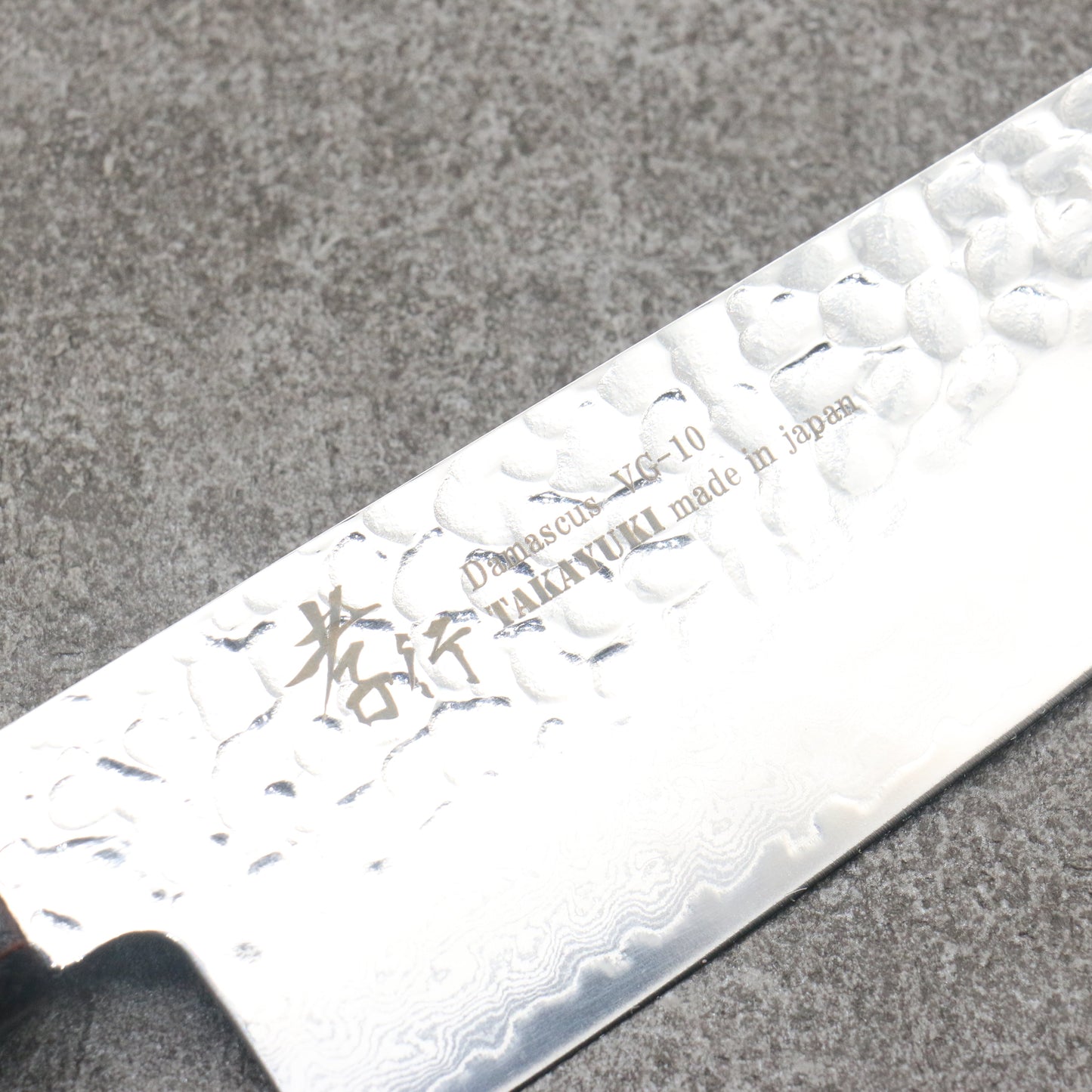 堺 孝行 琳凰 VG10 33層 ダマスカス 三徳包丁 和包丁 170mm 漆塗パープル柄 - 清助刃物