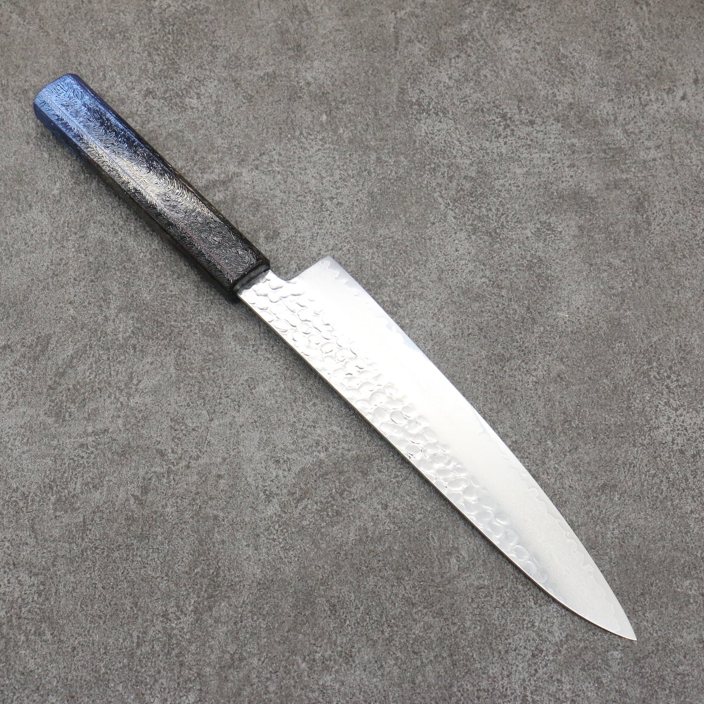 堺 孝行 琳凰 VG10 33層 ダマスカス 牛刀包丁 和包丁 210mm 青漆塗り柄 - 清助刃物