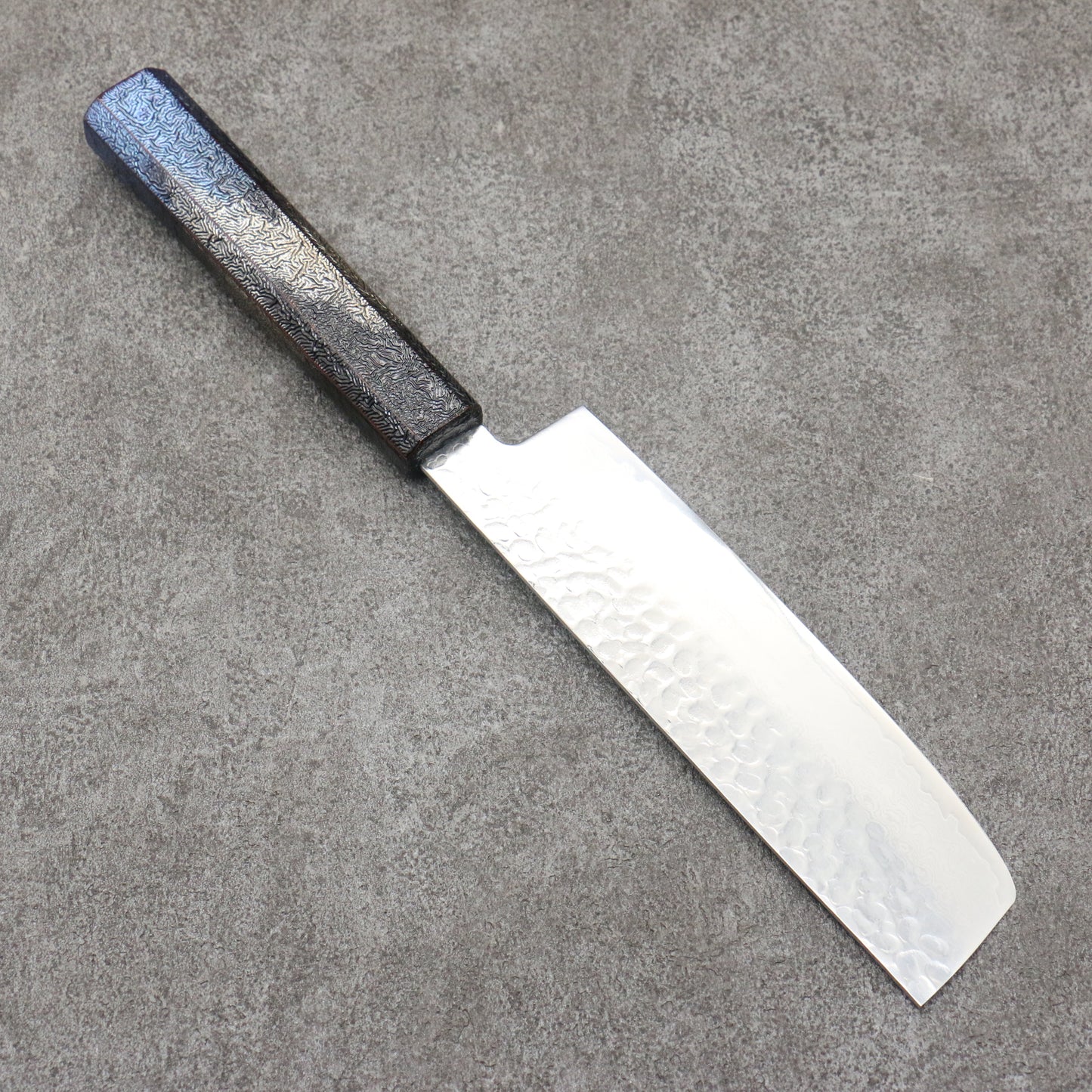 堺 孝行 琳凰 VG10 33層 ダマスカス 菜切包丁 和包丁 160mm 青漆塗り柄 - 清助刃物