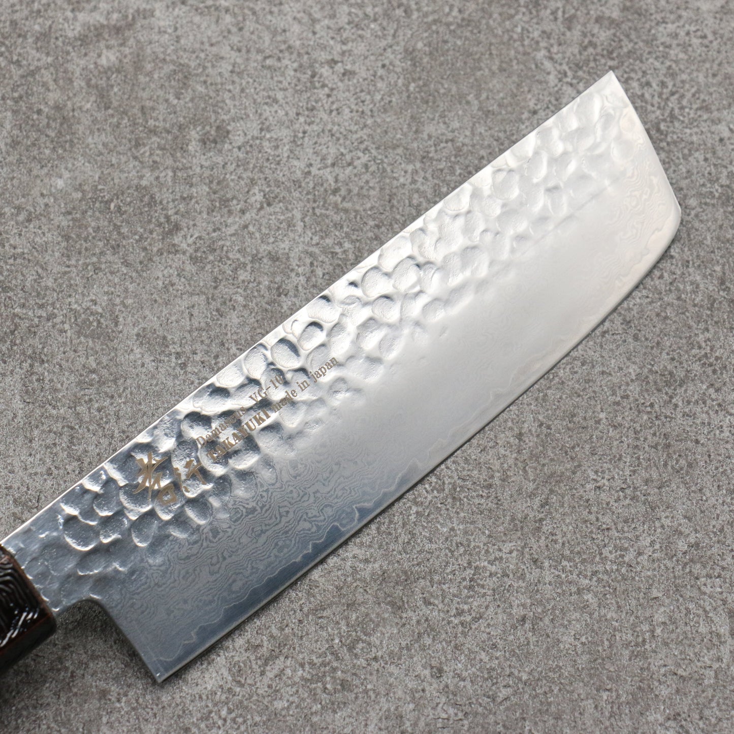 堺 孝行 琳凰 VG10 33層 ダマスカス 菜切包丁 和包丁 160mm 青漆塗り柄 - 清助刃物