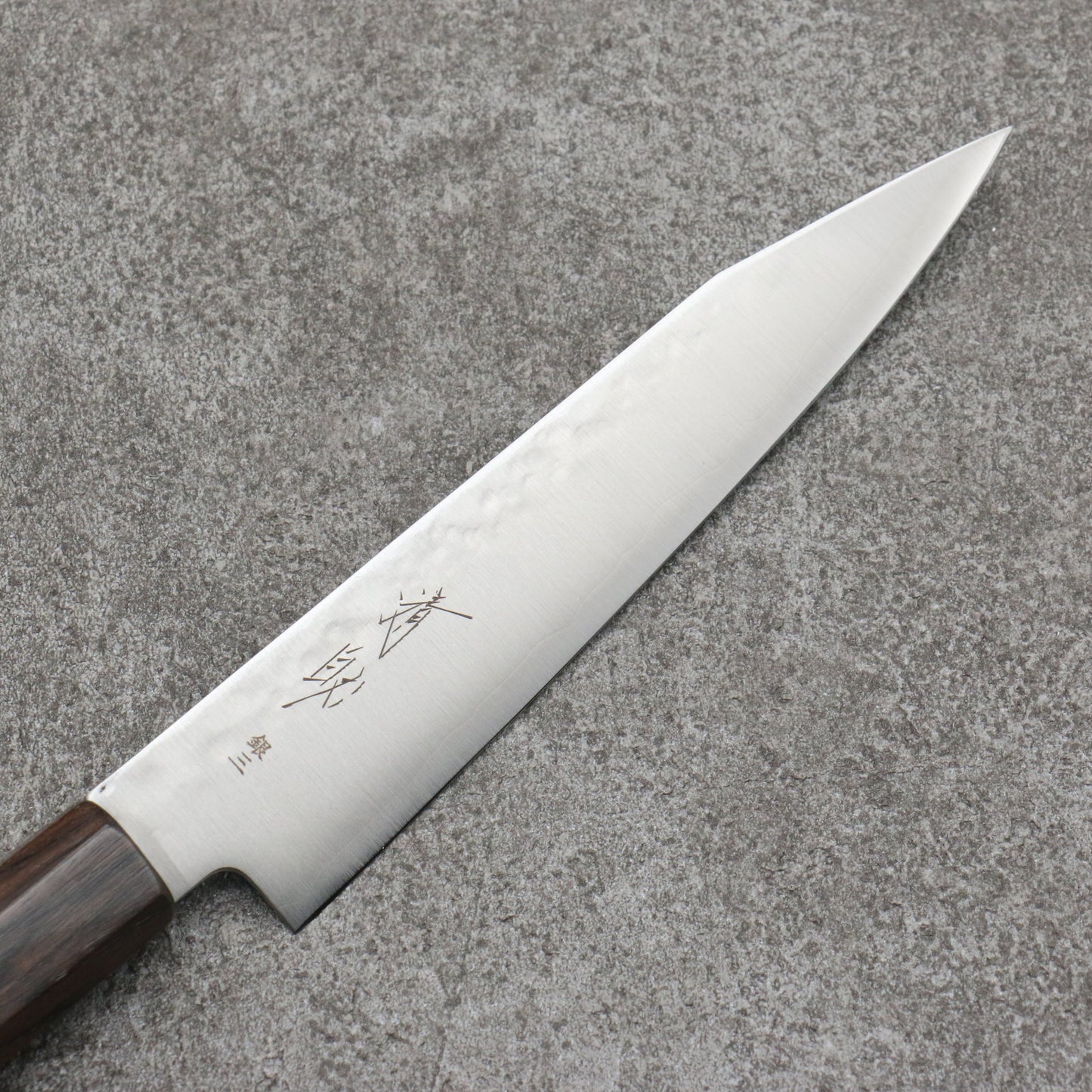 清助 銀三鋼 切付ペティナイフ 150mm 黒檀柄 - 清助刃物
