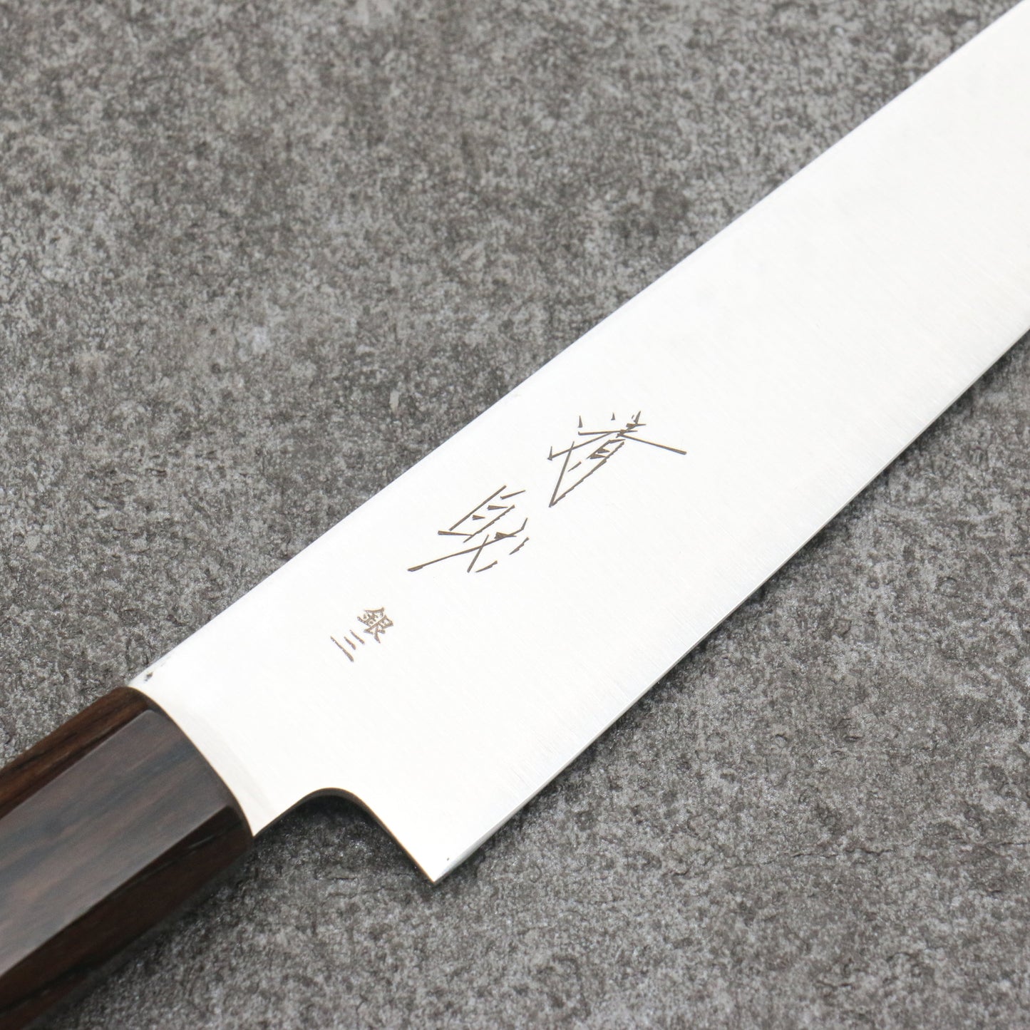 清助 銀三鋼 切付ペティナイフ 150mm 黒檀柄 - 清助刃物