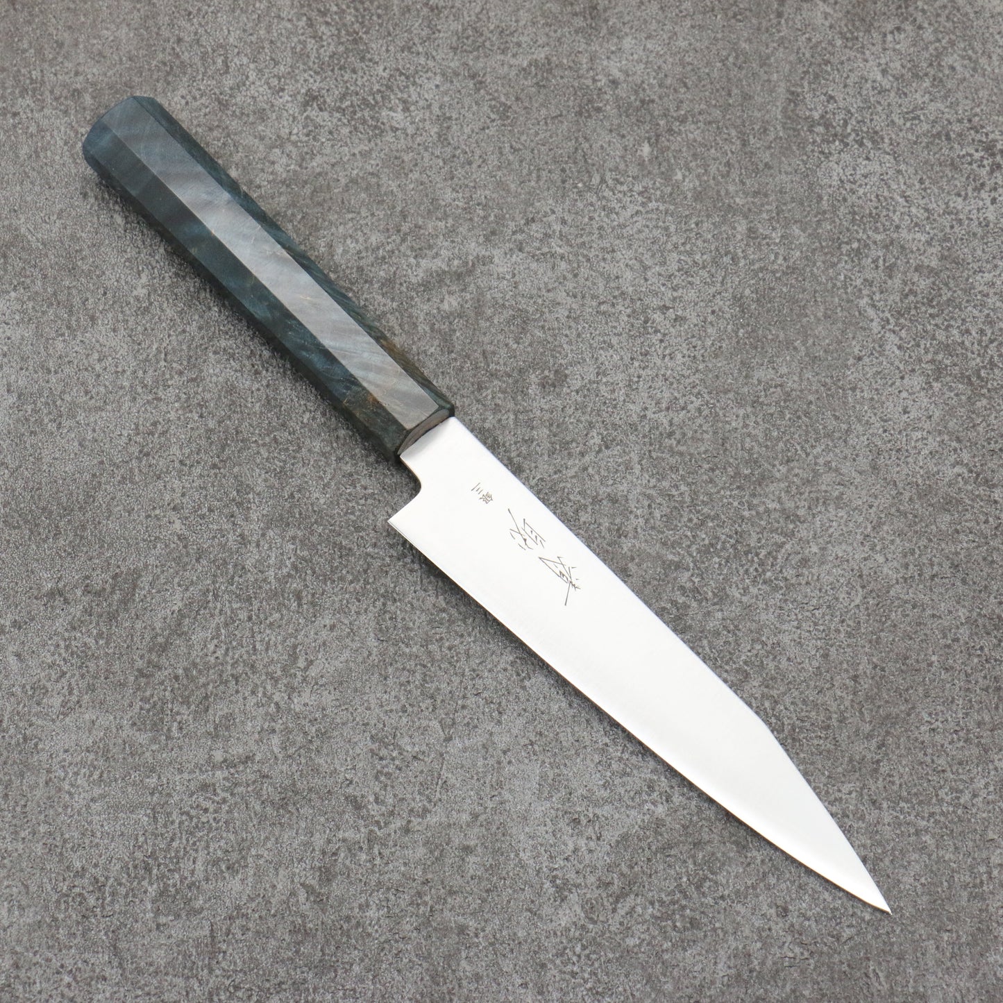 清助 銀三鋼 切付ペティナイフ 和包丁 150mm スタビライズドウッド柄 - 清助刃物