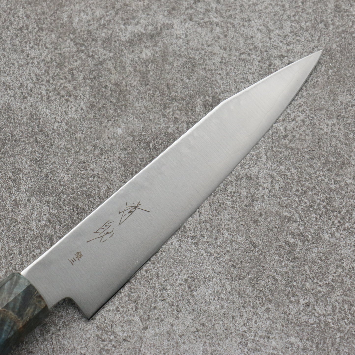 清助 銀三鋼 切付ペティナイフ 和包丁 150mm スタビライズドウッド柄 - 清助刃物