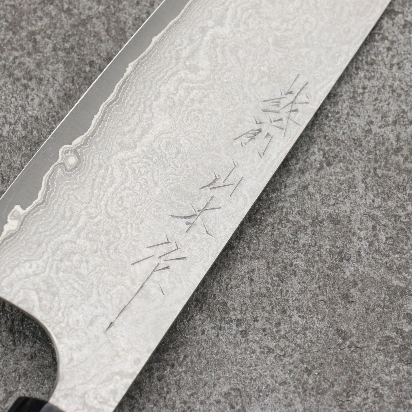 山本 直 V金10号 黒ダマスカス 文化包丁 和包丁 165mm 紫檀柄 - 清助刃物