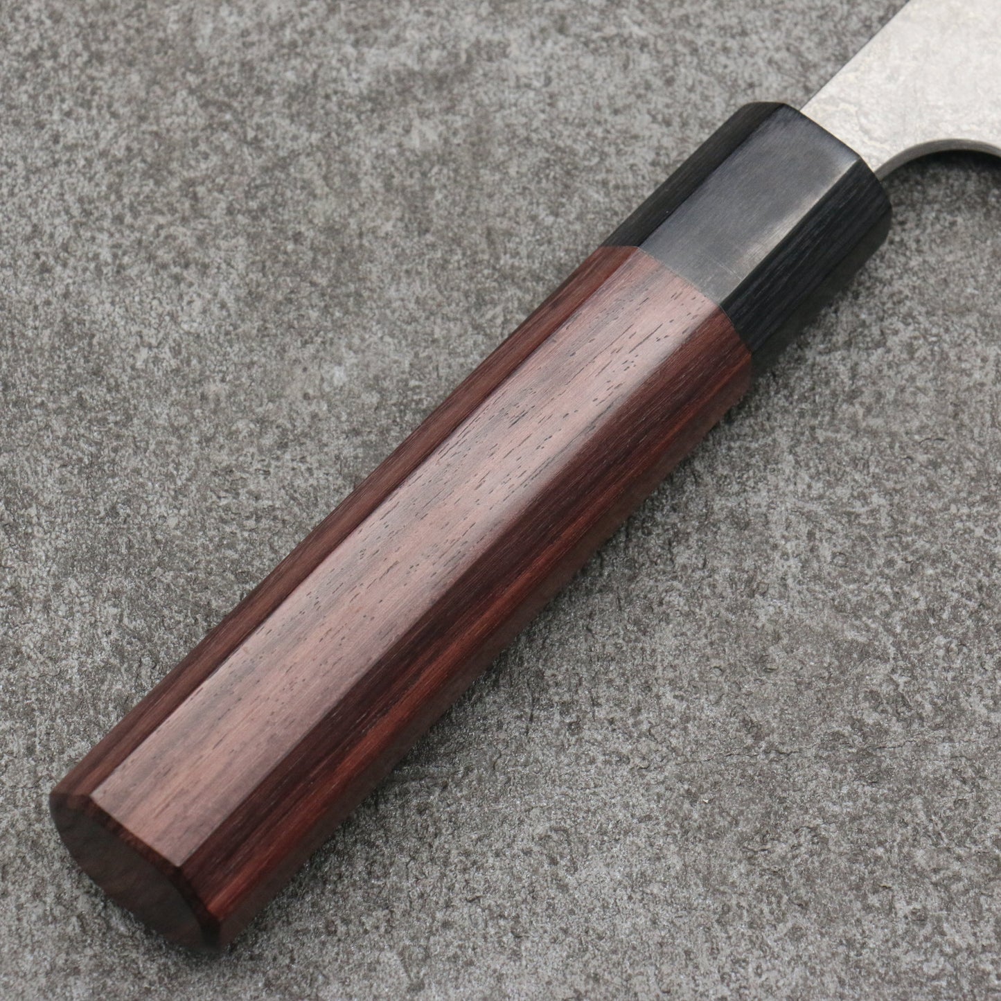 山本 直 V金10号 黒ダマスカス 文化包丁 和包丁 165mm 紫檀柄 - 清助刃物