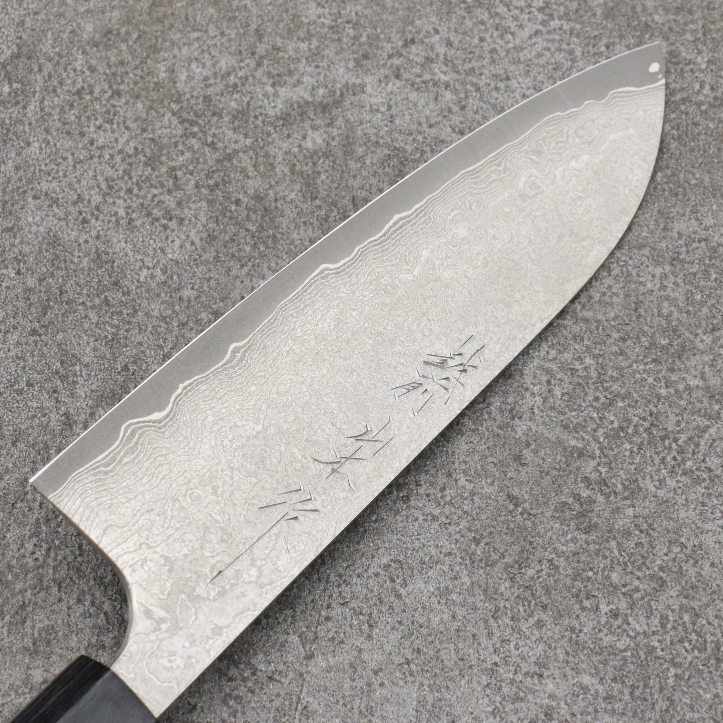山本 直 V金10号 黒ダマスカス 三徳包丁 和包丁 165mm 紫檀柄 - 清助刃物