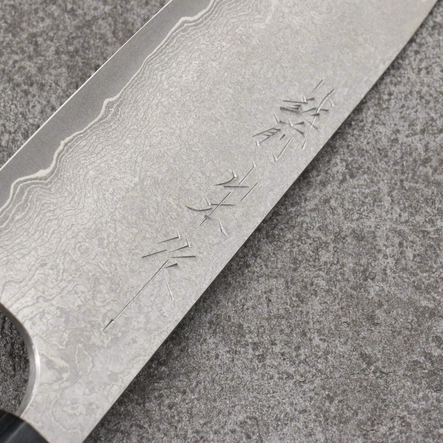 山本 直 V金10号 黒ダマスカス 三徳包丁 和包丁 165mm 紫檀柄 - 清助刃物