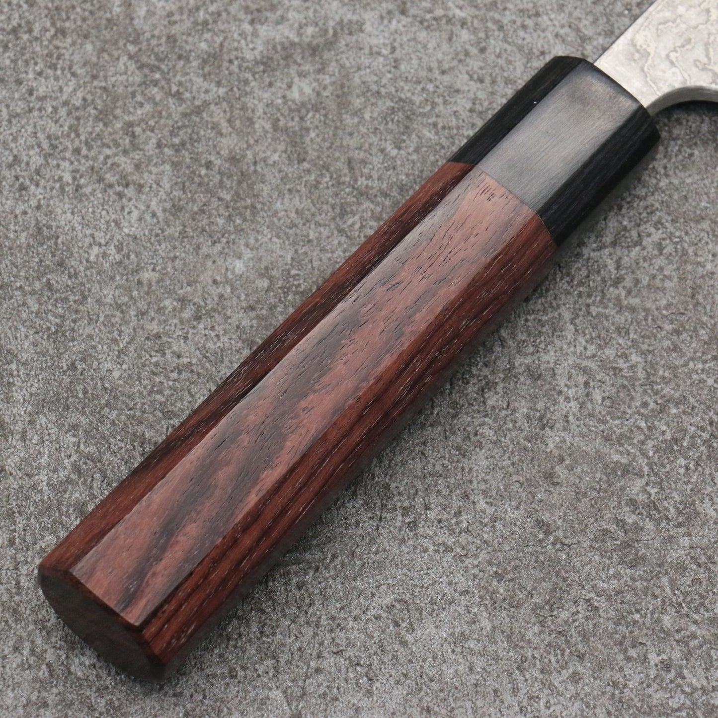 山本 直 V金10号 黒ダマスカス 菜切包丁 和包丁 165mm 紫檀柄 - 清助刃物