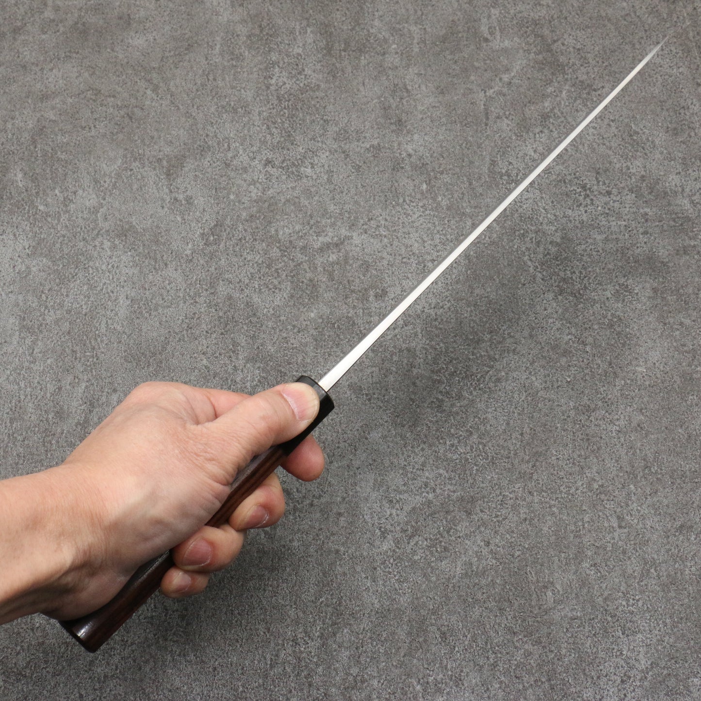 山本 直 V金10号 黒ダマスカス 牛刀包丁 和包丁 240mm 紫檀柄 - 清助刃物