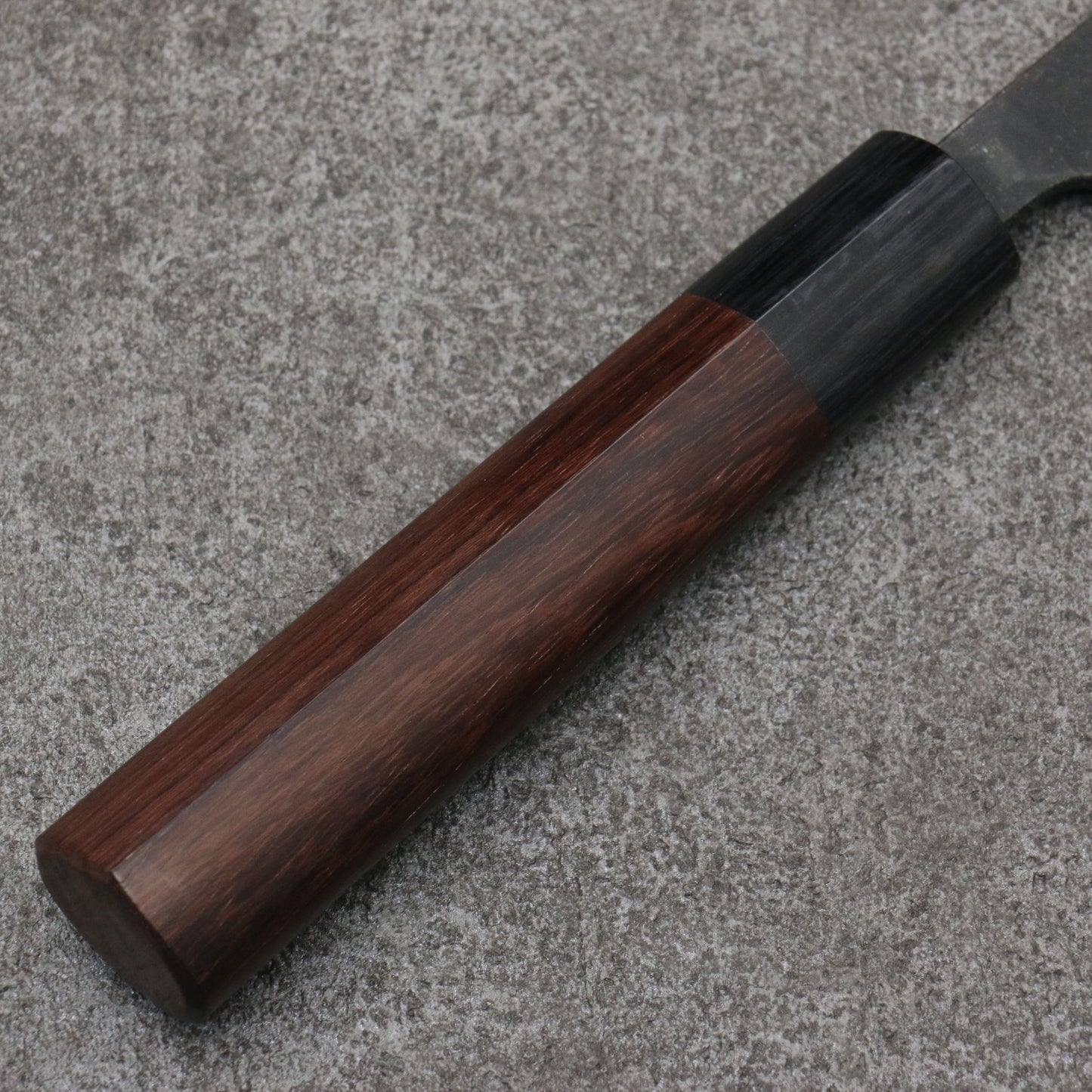 山本 直 青紙 黒打 ペティーナイフ 和包丁 135mm 紫檀 (口輪:黒合板)柄 - 清助刃物