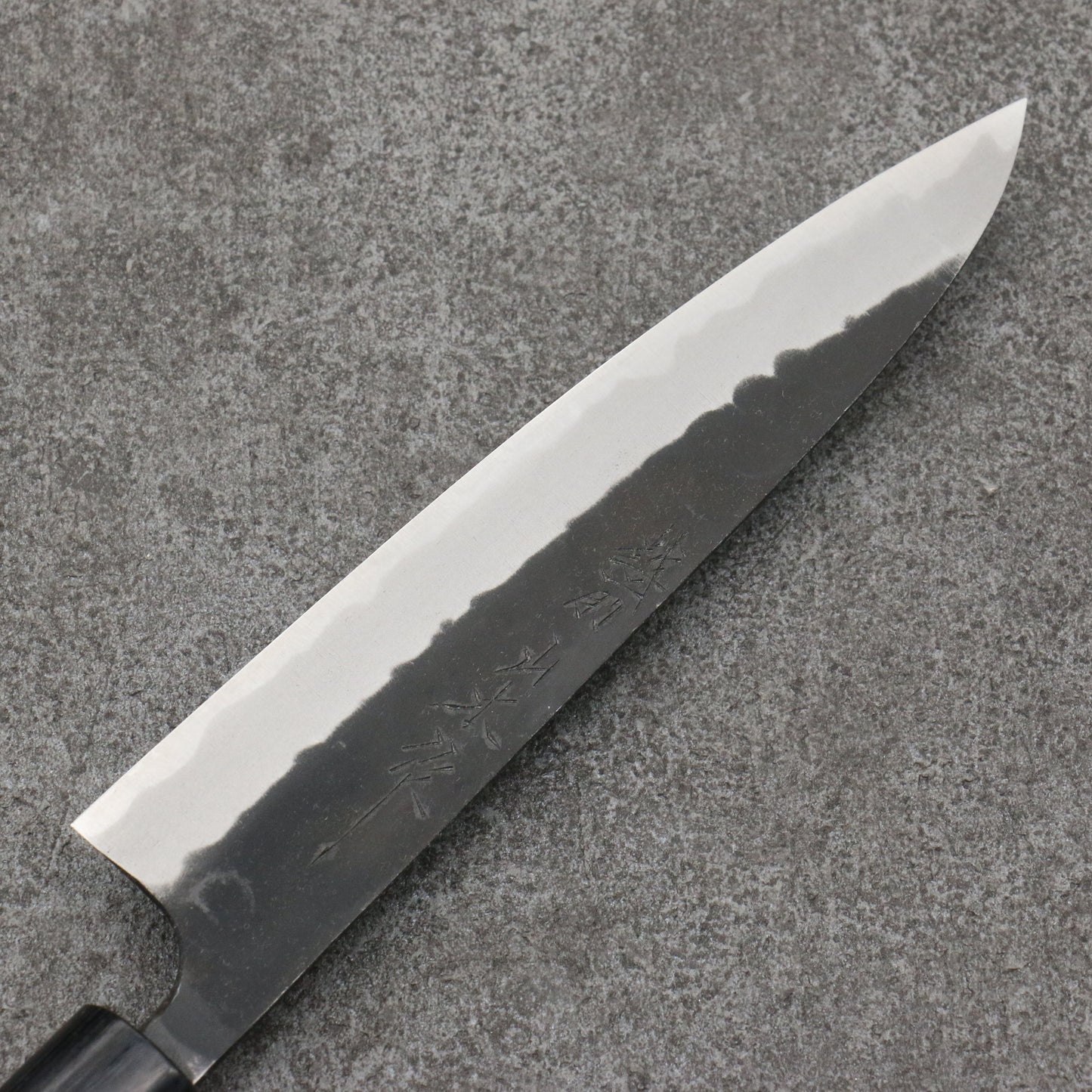 山本 直 青紙 黒打 ペティーナイフ 和包丁 160mm 紫檀 (口輪:黒合板)柄 - 清助刃物