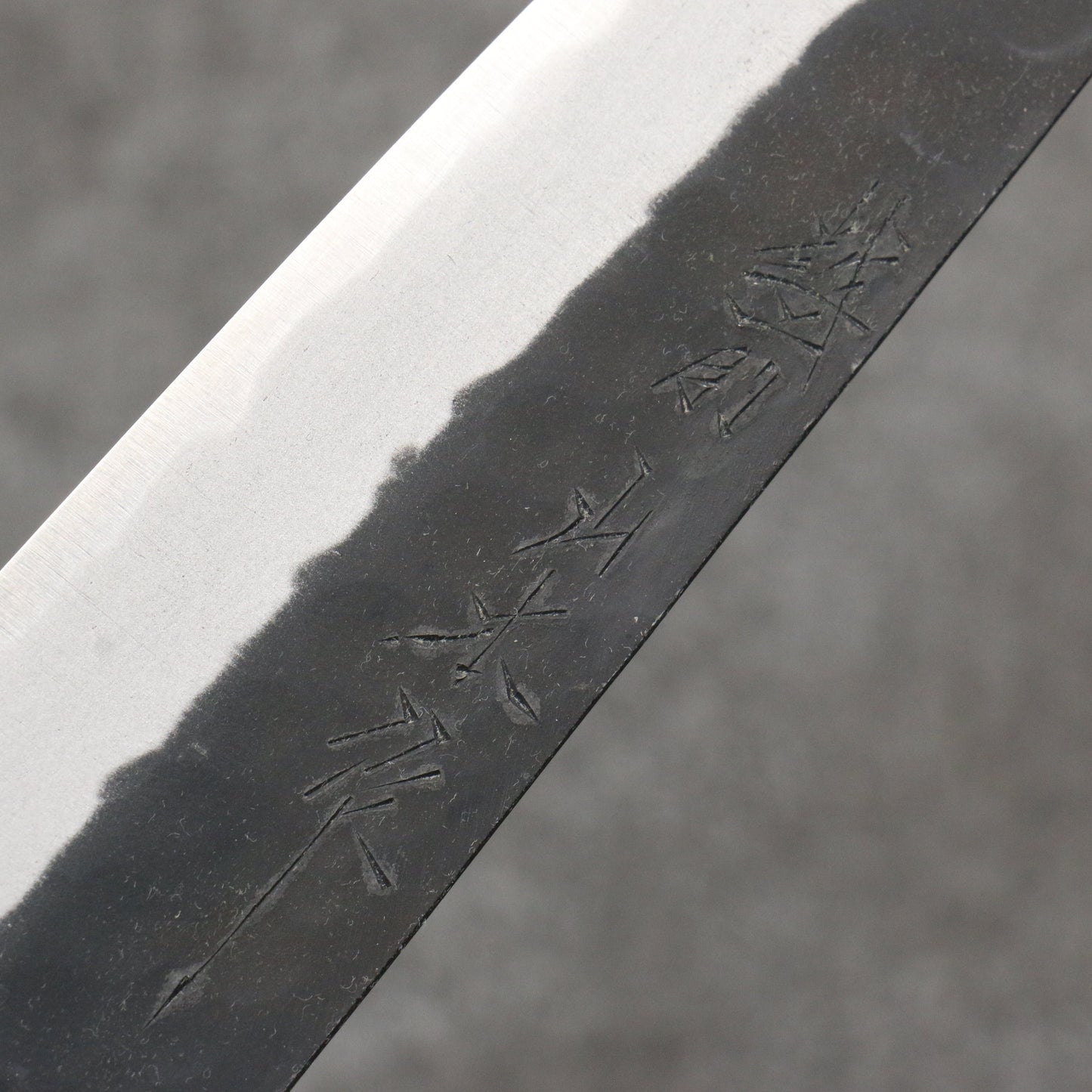 山本 直 青紙 黒打 ペティーナイフ 和包丁 160mm 紫檀 (口輪:黒合板)柄 - 清助刃物