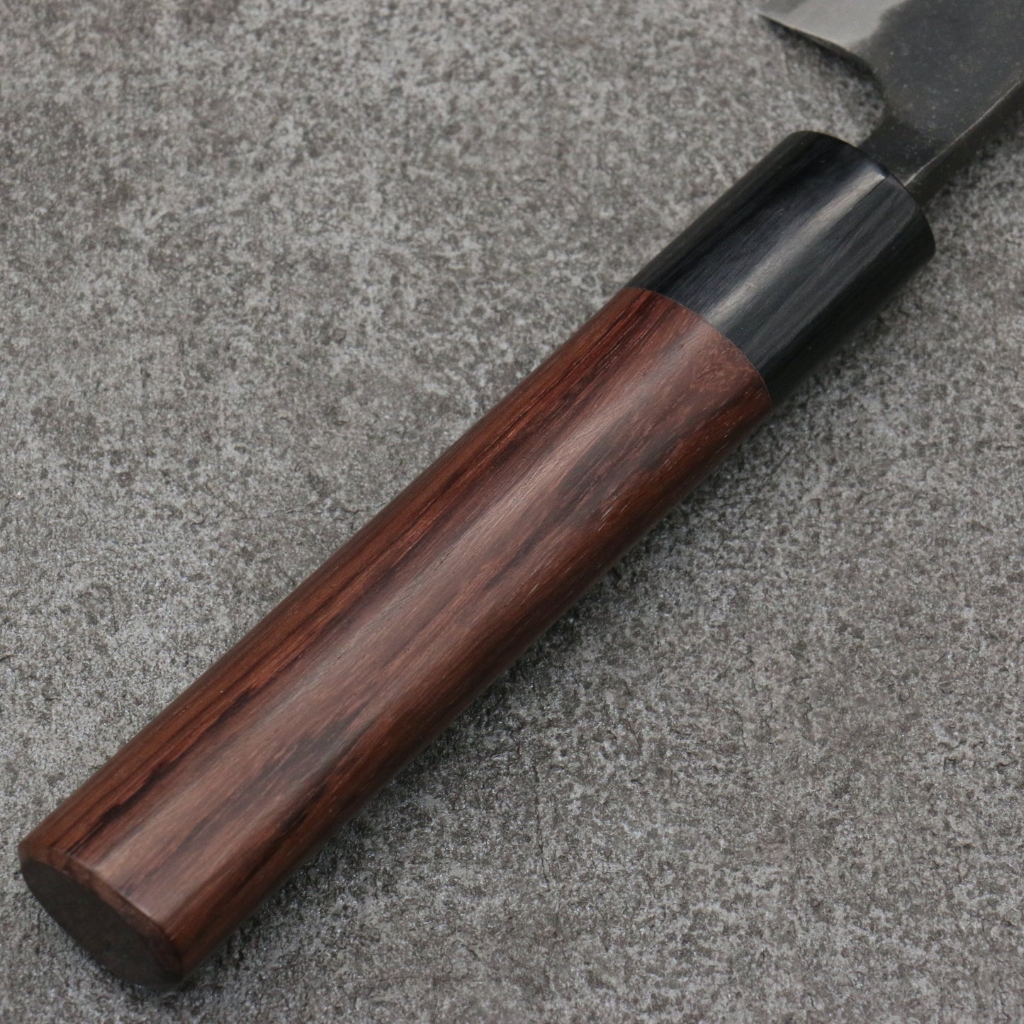山本 直 青紙 黒打 ペティーナイフ 和包丁 160mm 紫檀 (口輪:黒合板)柄 - 清助刃物