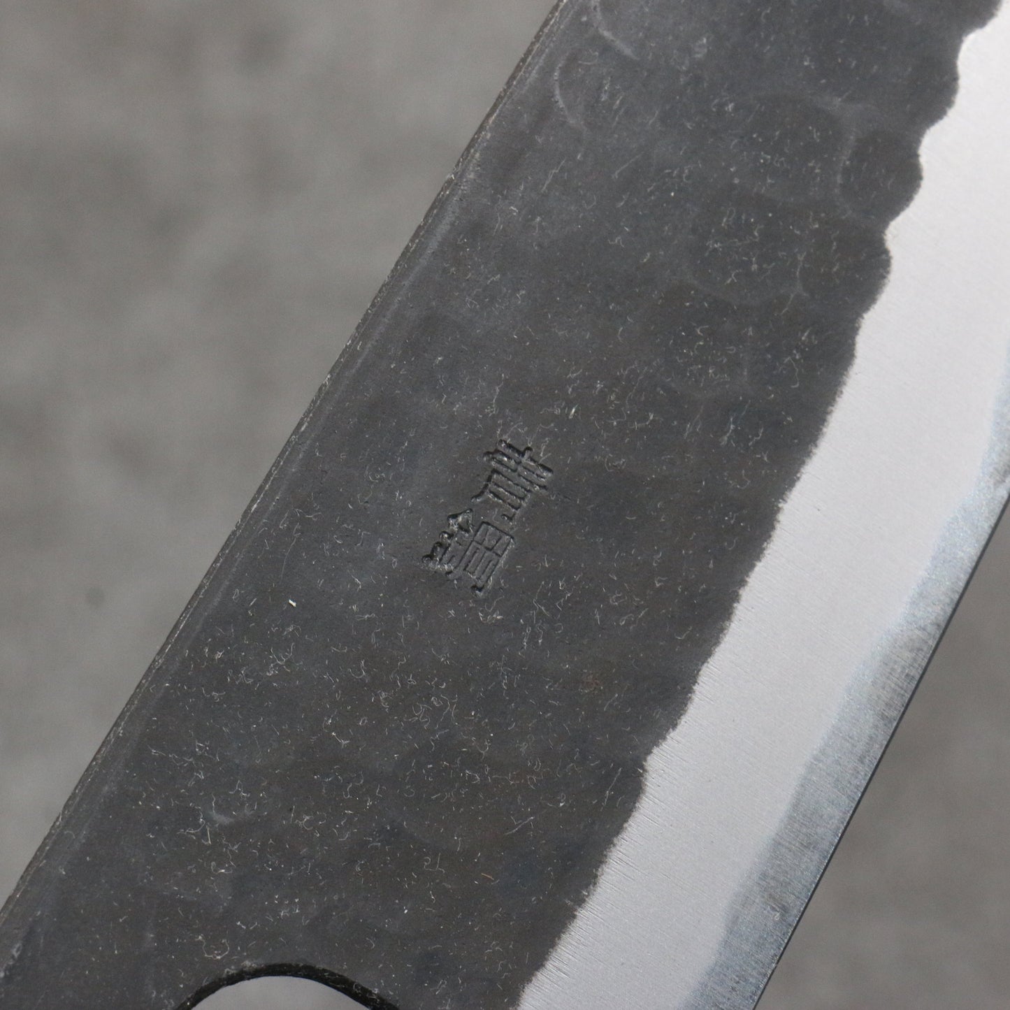 山本 直 青紙 黒打 牛刀包丁 和包丁 180mm 紫檀 (口輪:赤合板)柄 - 清助刃物