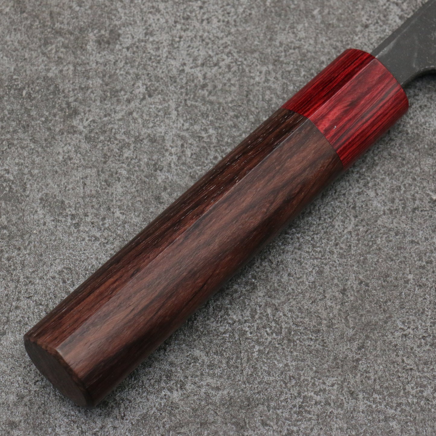 山本 直 青紙 黒打 牛刀包丁 和包丁 180mm 紫檀 (口輪:赤合板)柄 - 清助刃物