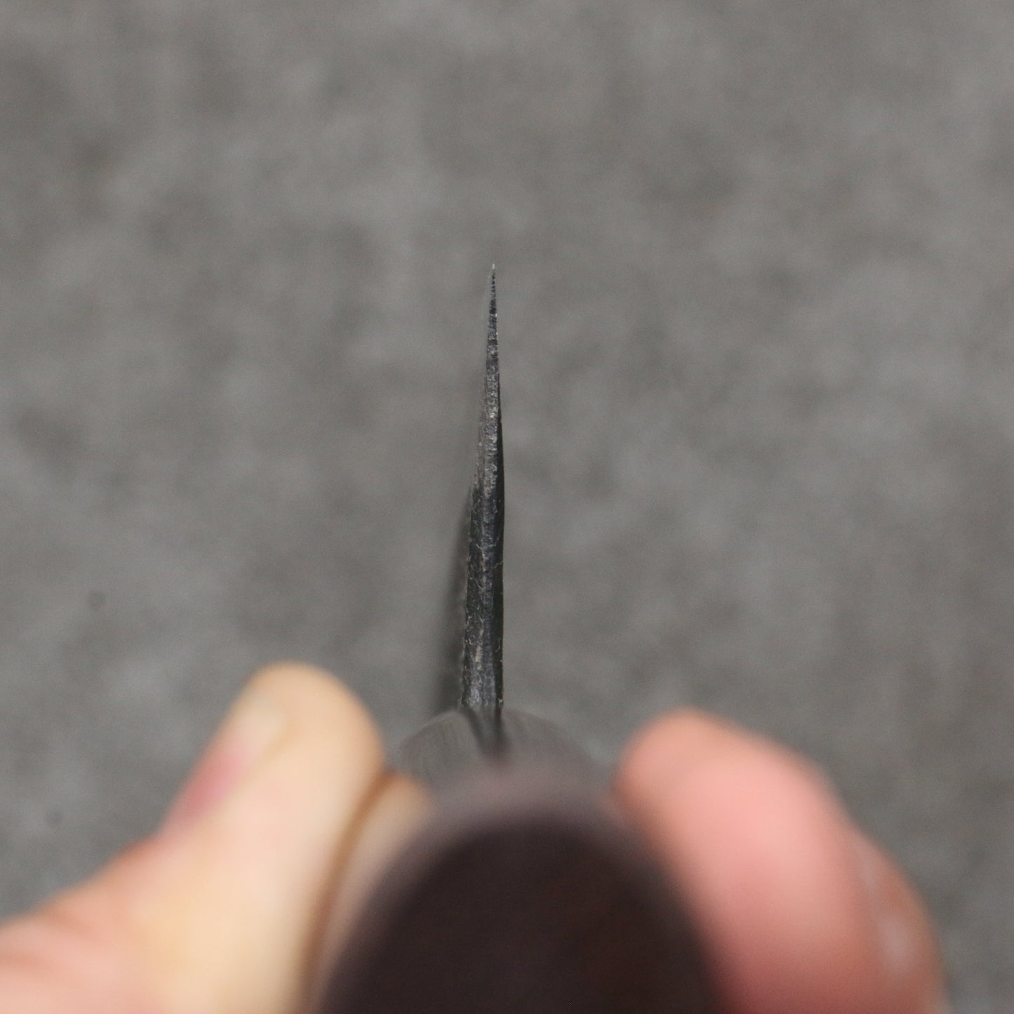 山本 直 青紙 黒打 牛刀包丁 和包丁 180mm 紫檀 (口輪:赤合板)柄 - 清助刃物